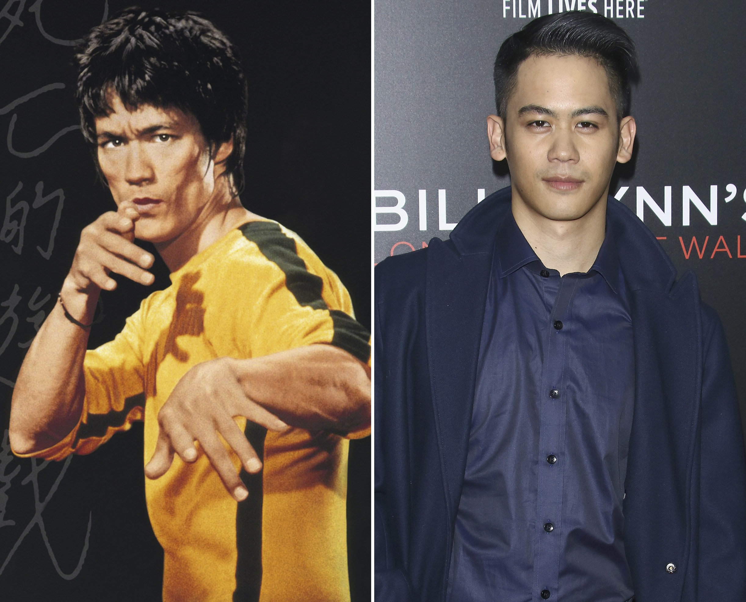 Bruce Lee (above, left) will be played in Ang Lee’s biopic by the director’s son Mason Lee (above, right), it was revealed this week. Other well known directors have cast family members in their movies. Photo: Getty Images