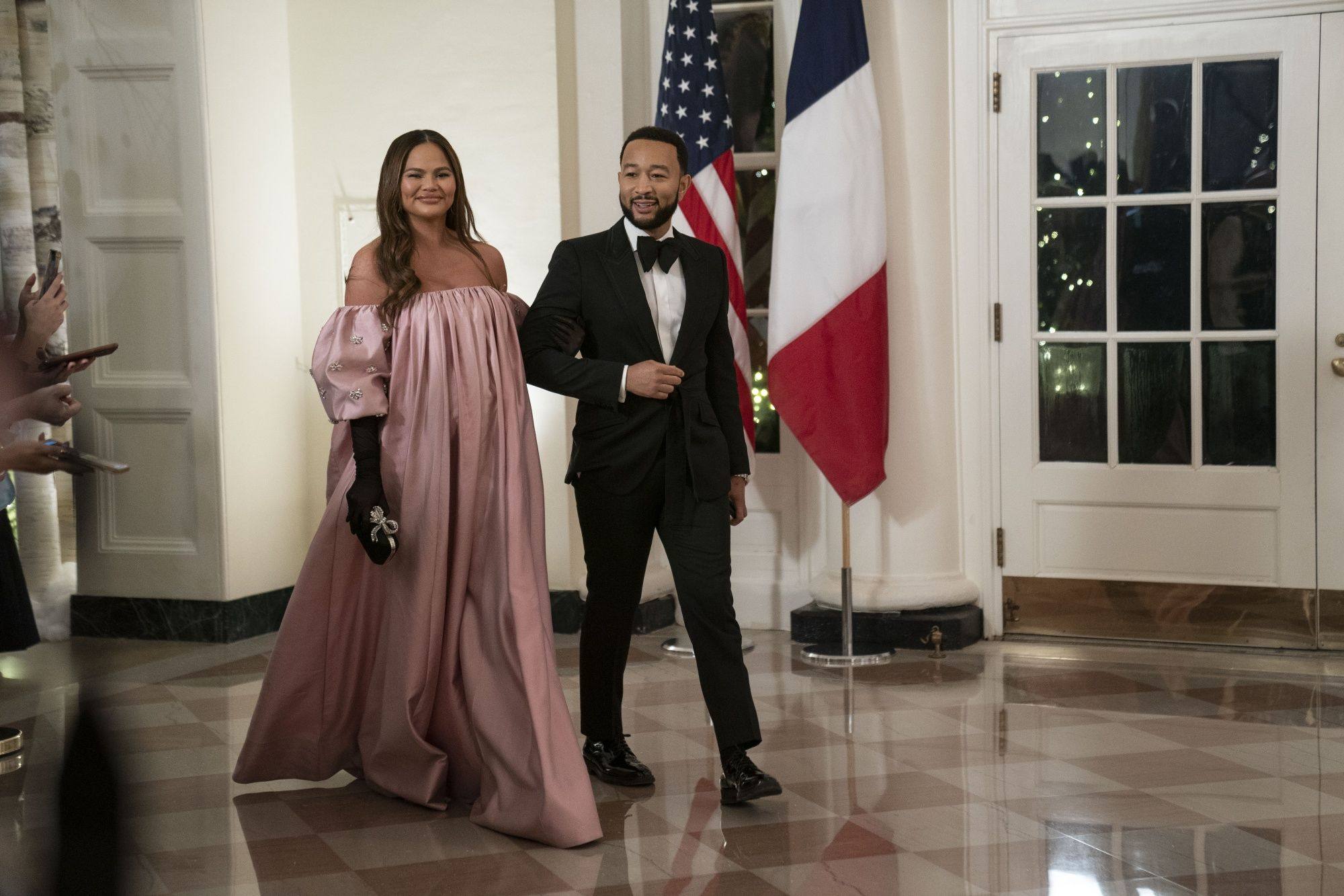 Brigitte Macron's Louis Vuitton Dress at State Dinner