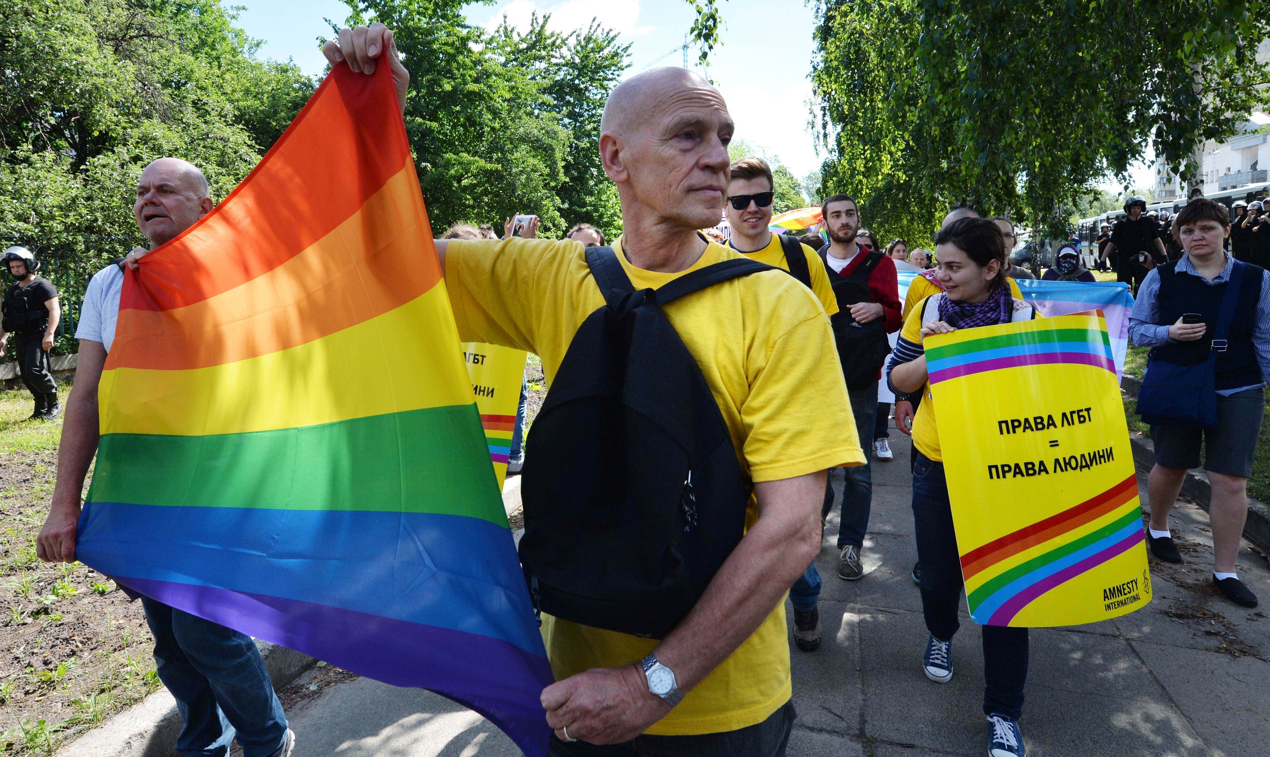 Activists hope a petition for same-sex marriage and a push to join the European Union will bring fresh scrutiny on LGBTQ+ rights in Ukraine. Photo: AFP