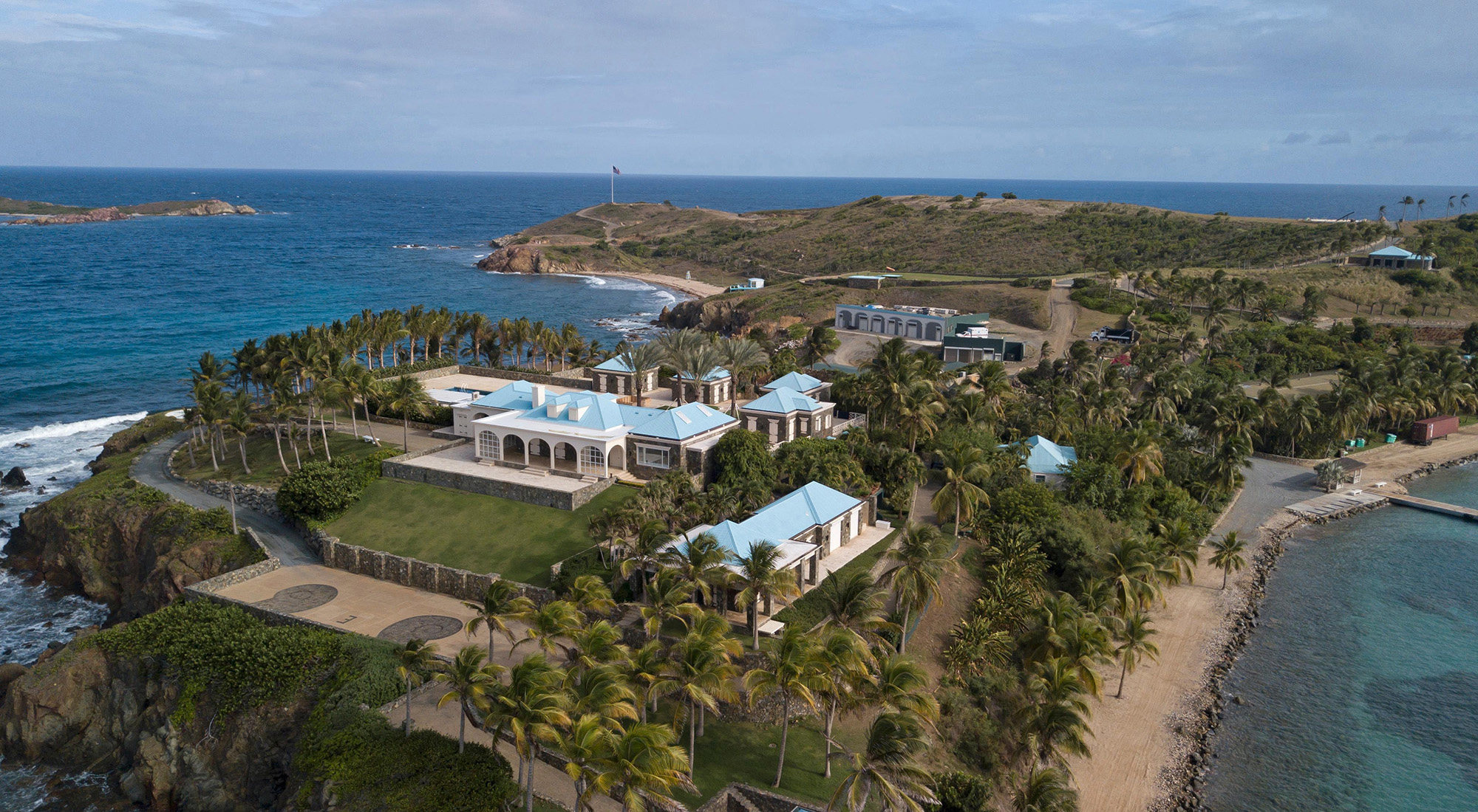 Jeffrey Epstein’s former home on the island of Little St James. Epstein’s estate agreed to pay the Virgin Islands government US$105 million in cash and half of the proceeds from the sale of Little St James. Photo: TNS