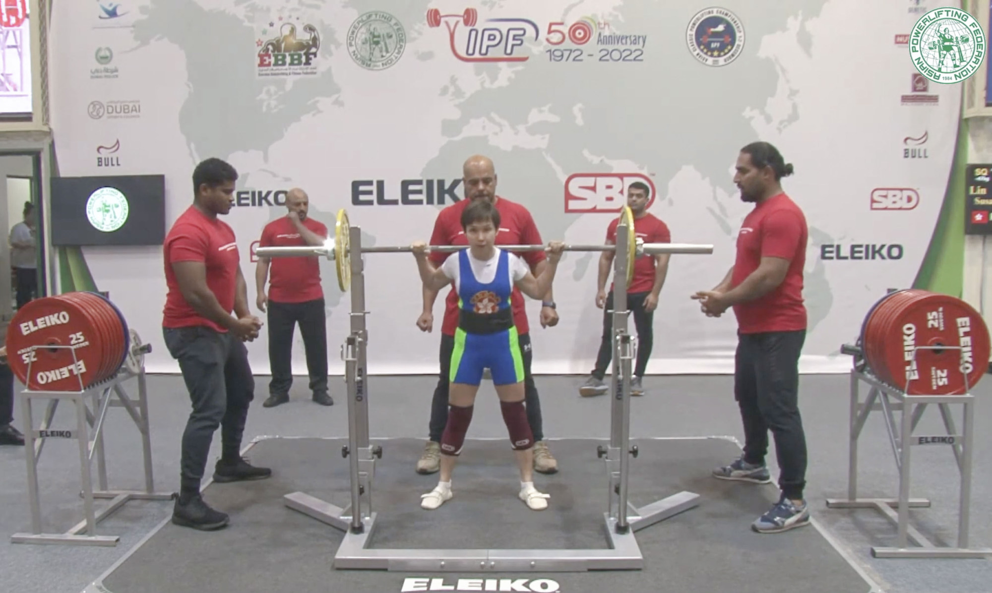 Hong Kong athlete signals stop at Dubai powerlifting event following