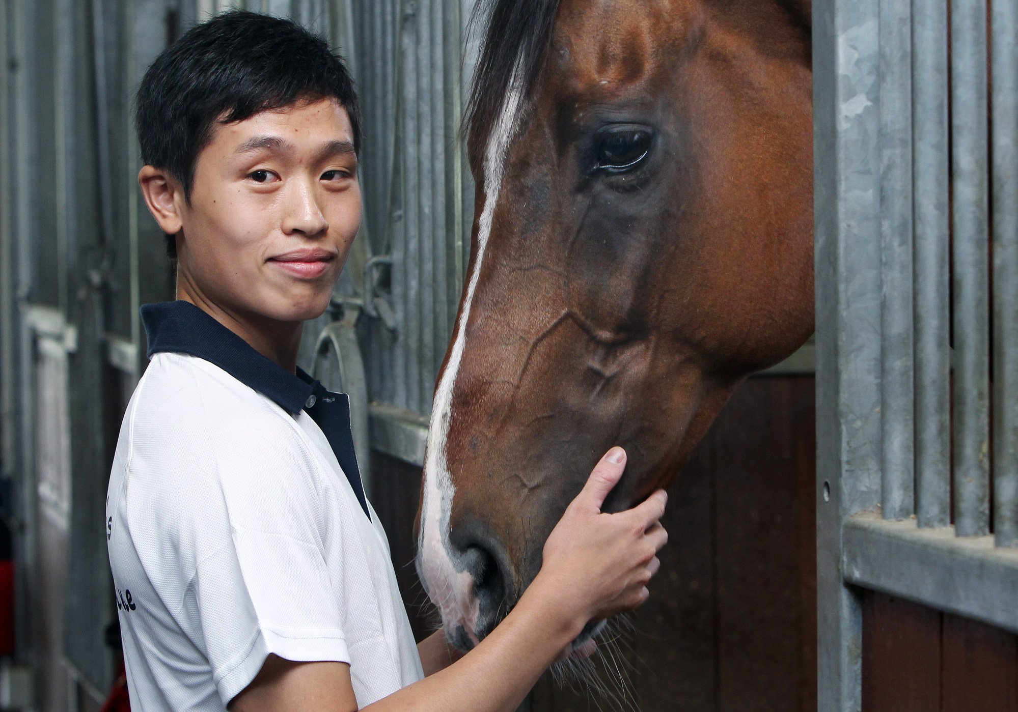 A 20-year-old Vincent Ho at Sha Tin in 2010.