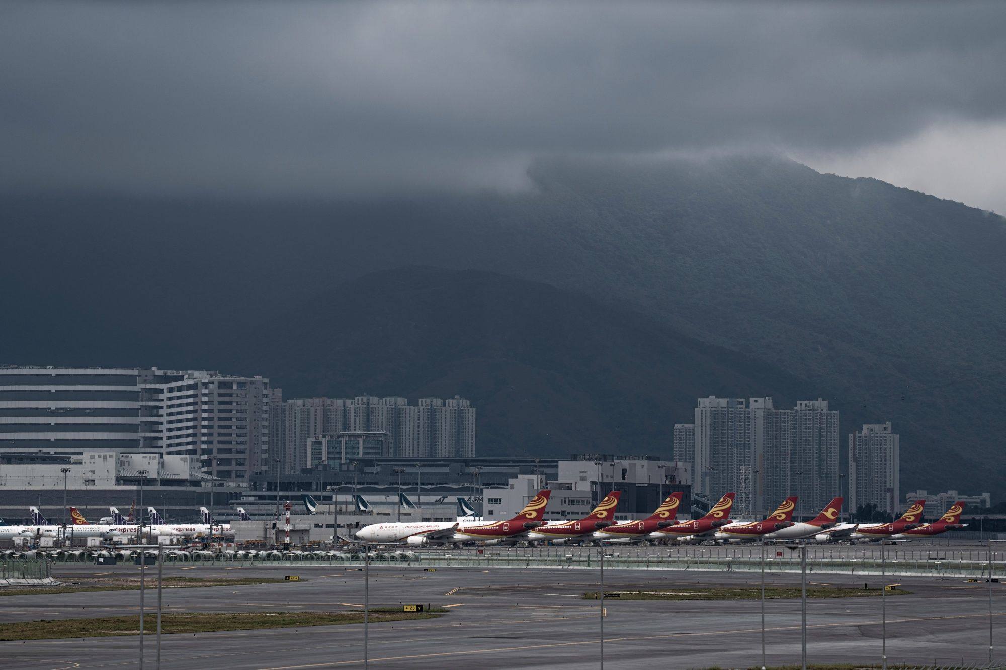Hong Kong’s international airport has been hit by pandemic restrictions but hopes are now for a recovery. Photo: Bloomberg