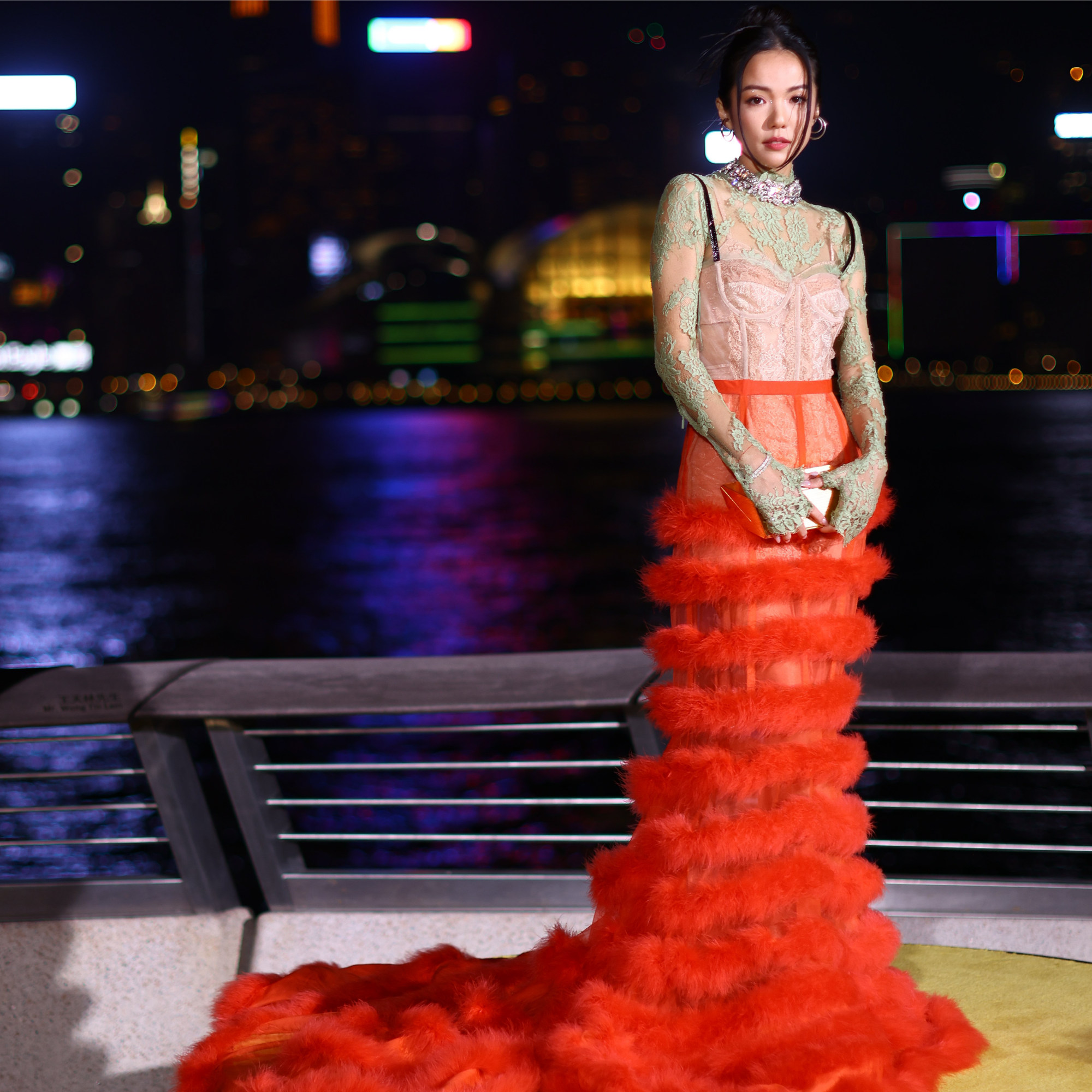 Yoyo Cao in Gucci.