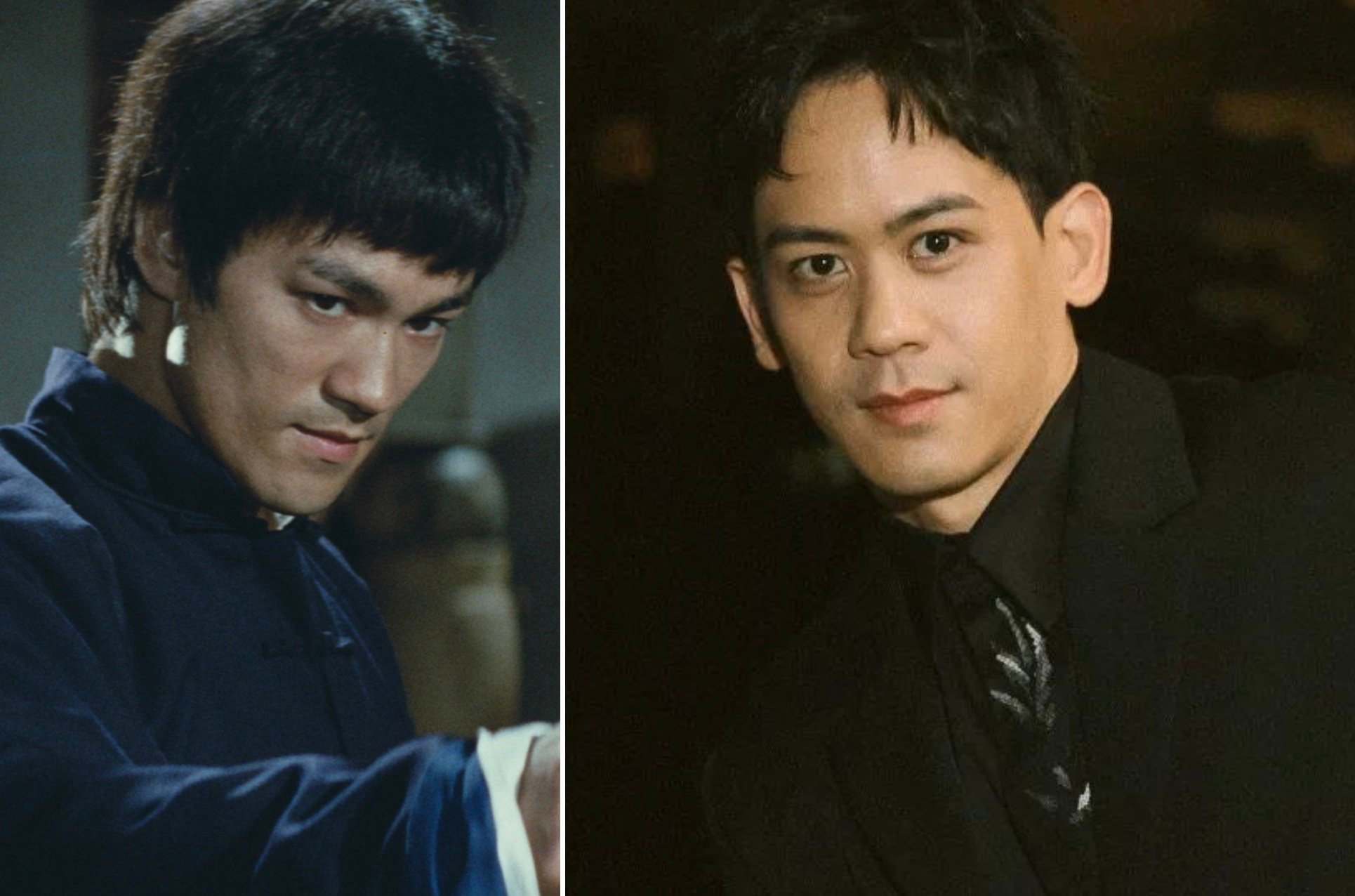 Mason Lee will play Bruce Lee in the upcoming biopic. Photos: Criterion Collection, @masonleechwen/Instagram