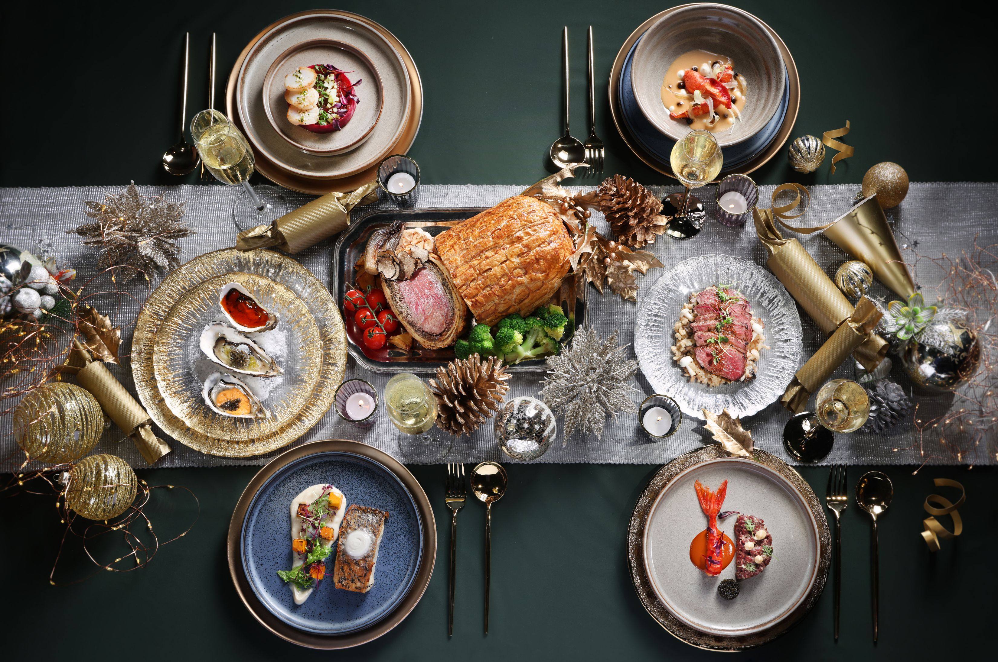 A festive dinner spread from Sunset Grill. Photo: Sheraton Hong Kong Tung Chung Hotel