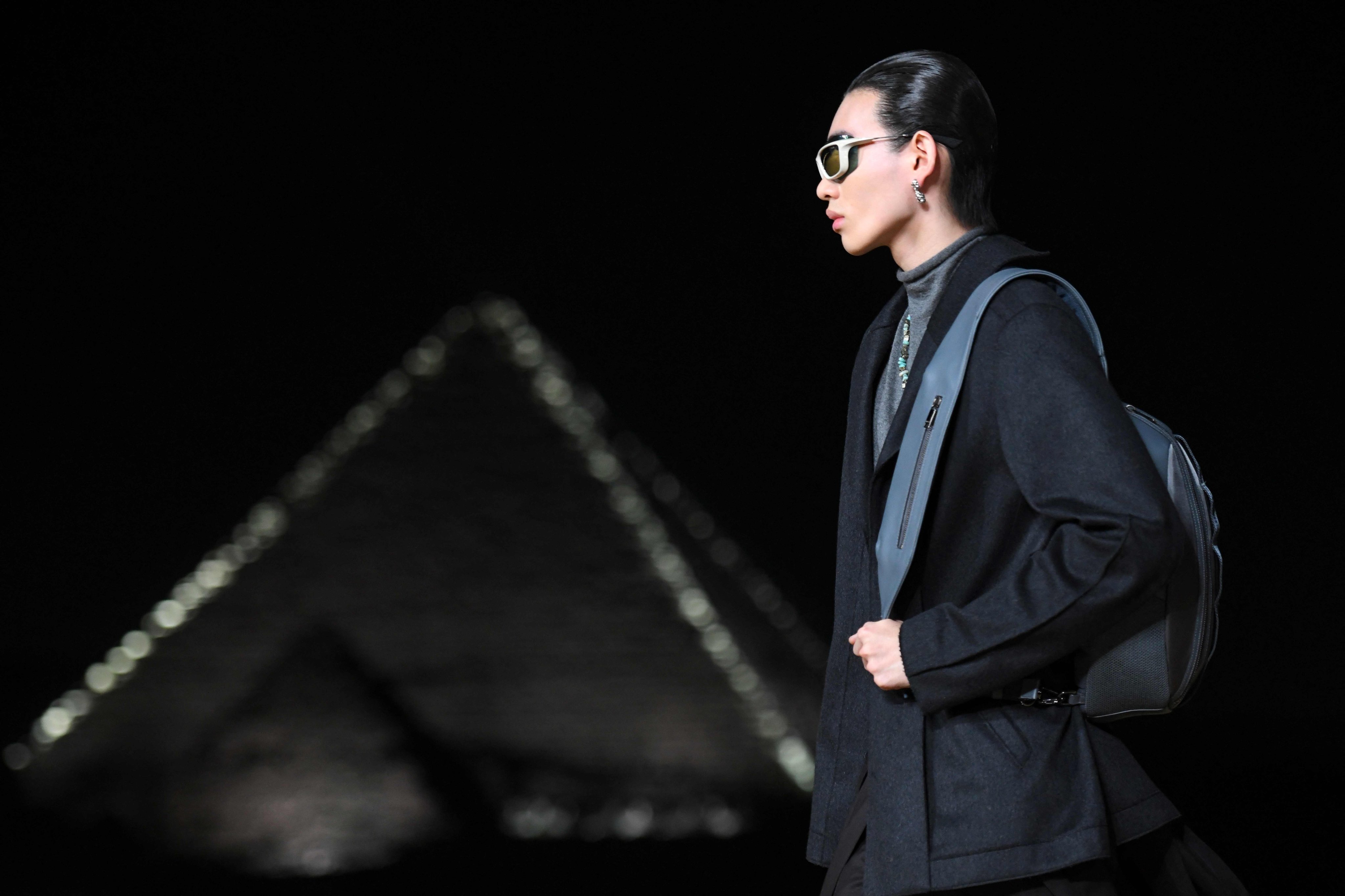 Christian Dior held its first fashion show at the Giza pyramids in Egypt on December 3. Photo: AFP