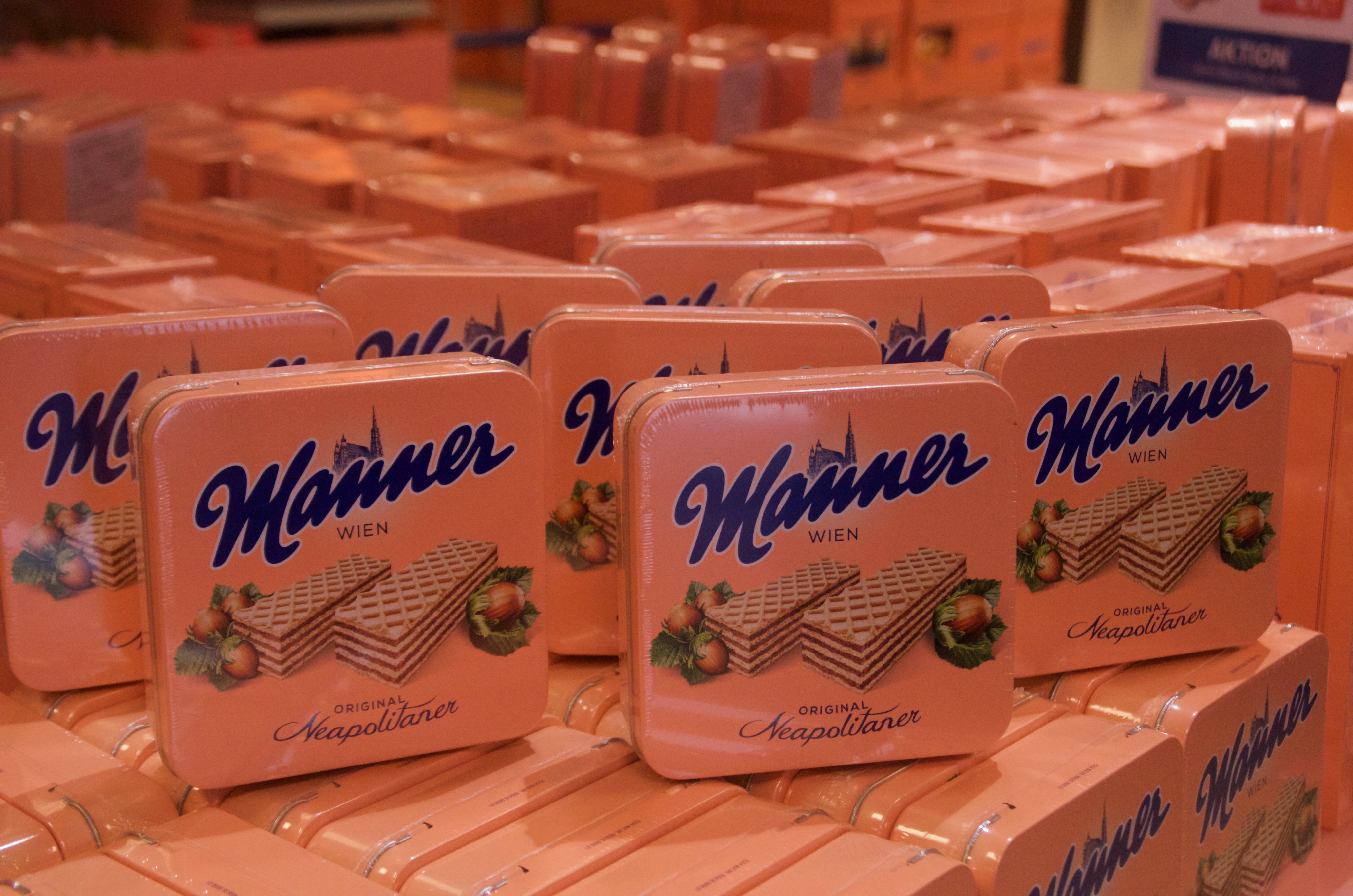 The Manner confectionary company has produced Vienna’s signature wafer biscuits since the 19th century, and its factory still flavours the Austrian capital’s air with cocoa when the wind is in the right direction. Photo: Peter Neville-Hadley