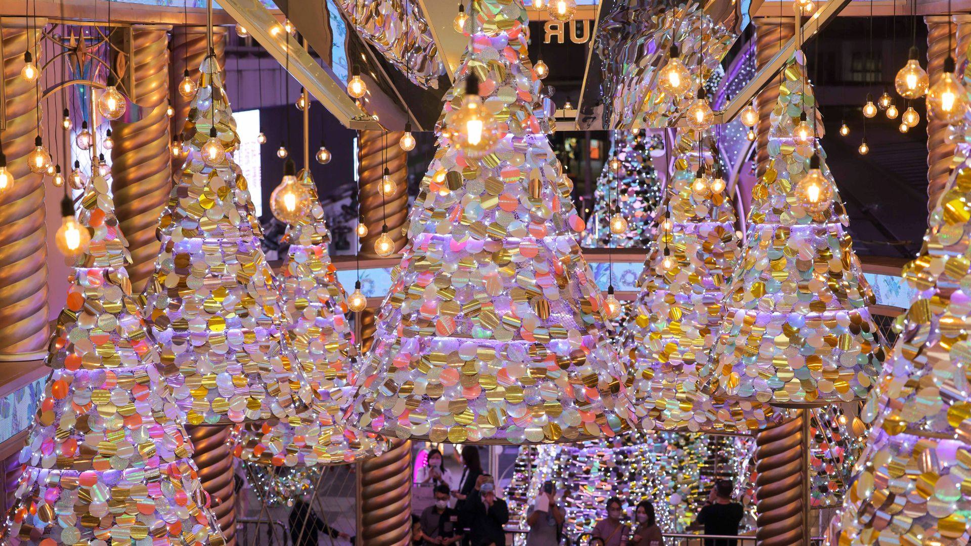 The UniChristmas festive installation at Harbour City in Hong Kong. Photo: Harbour City
