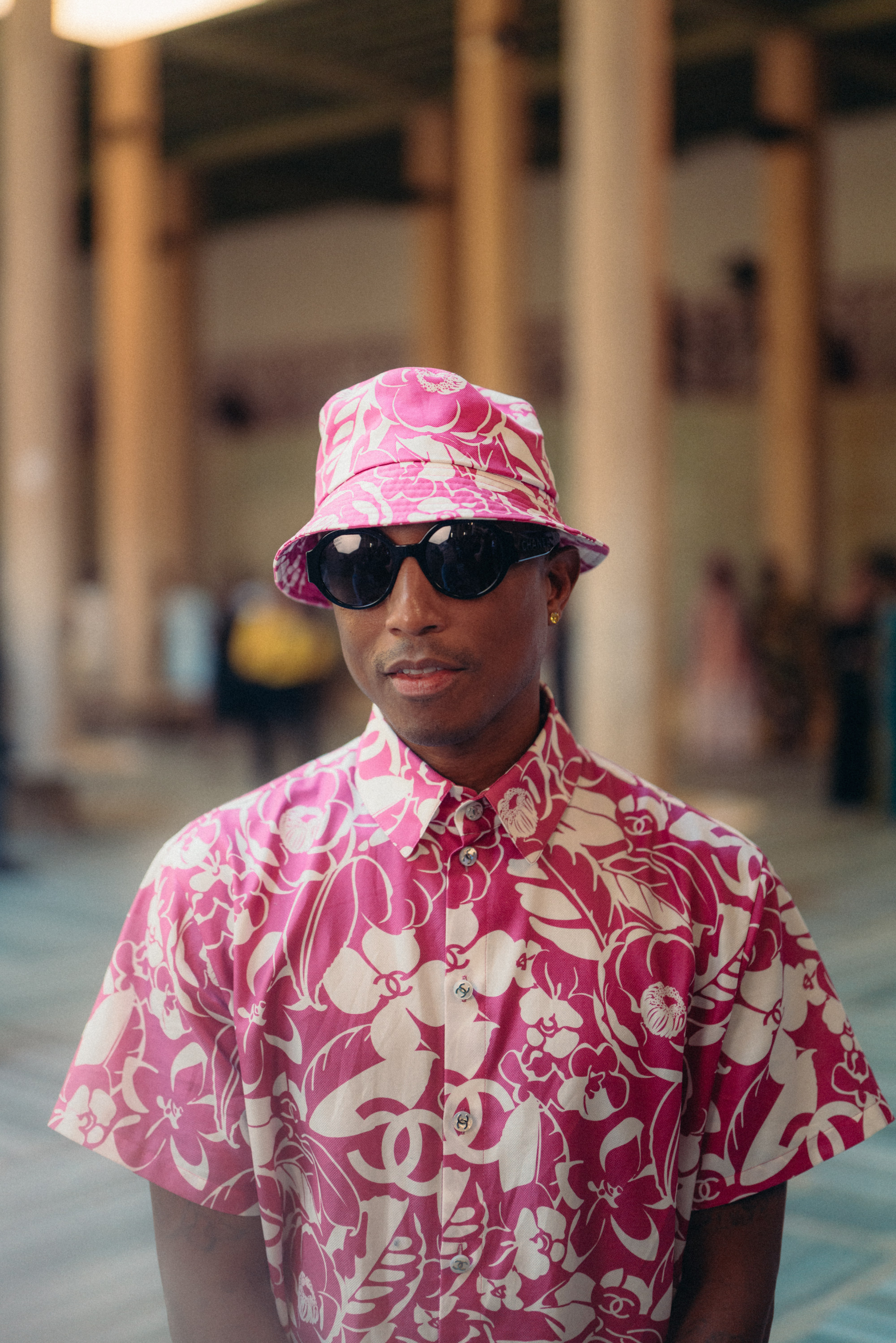 Musician Pharrell Williams at Chanel’s Métiers d’Art show. Photo: courtesy of Chanel