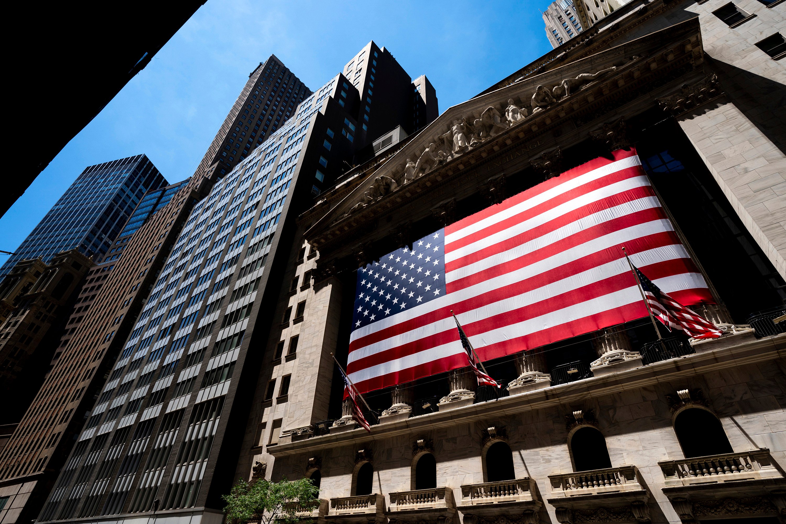 The New York Stock Exchange, pictured on June 29, 2022, in New York City. About 168 mainland China companies face possible delisting from US exchanges. Photo: AP