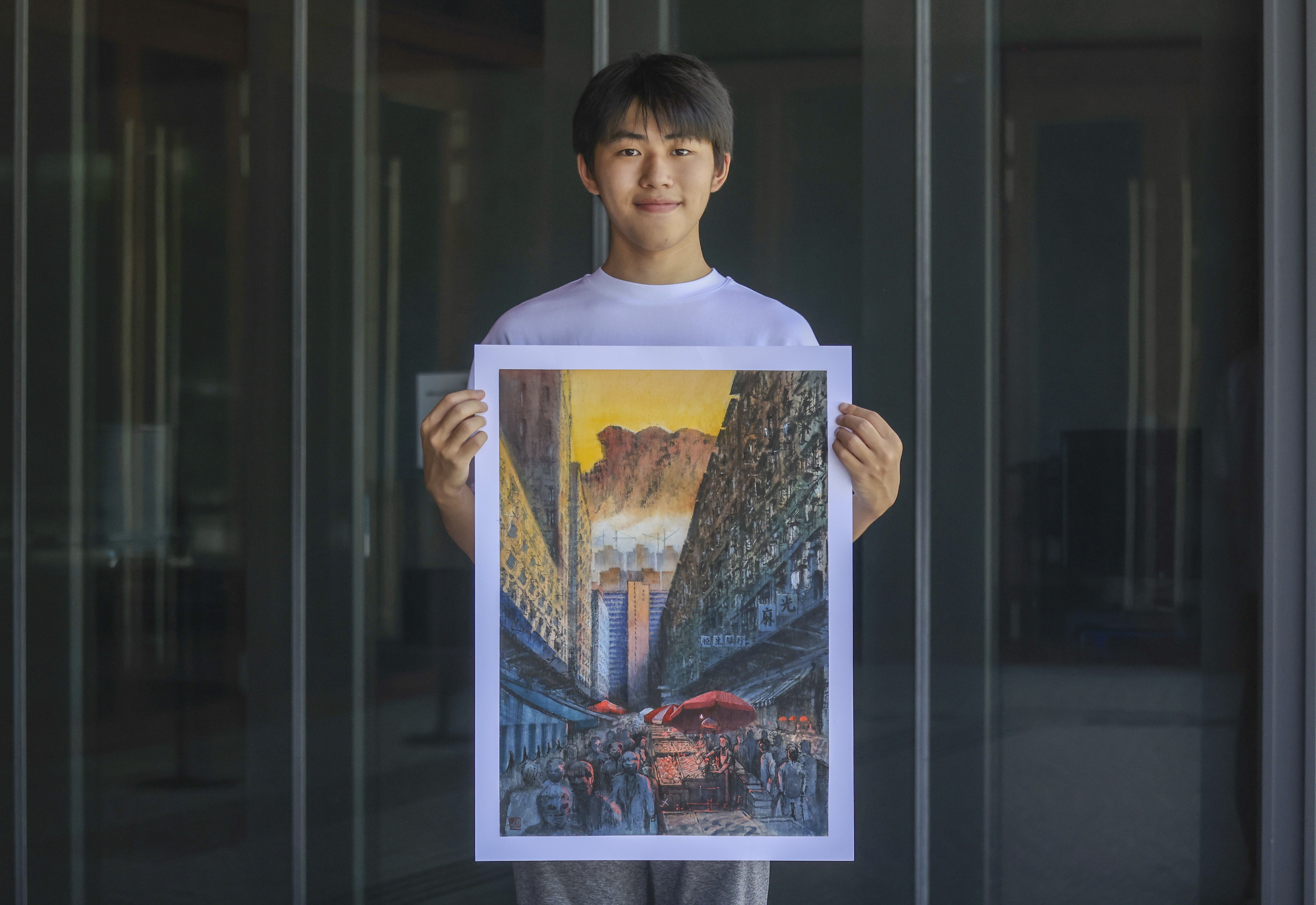 Kenny Lau is the winner of the Visual Artist category of this year’s Student of the Year Awards. Photo: Jonathan Wong
