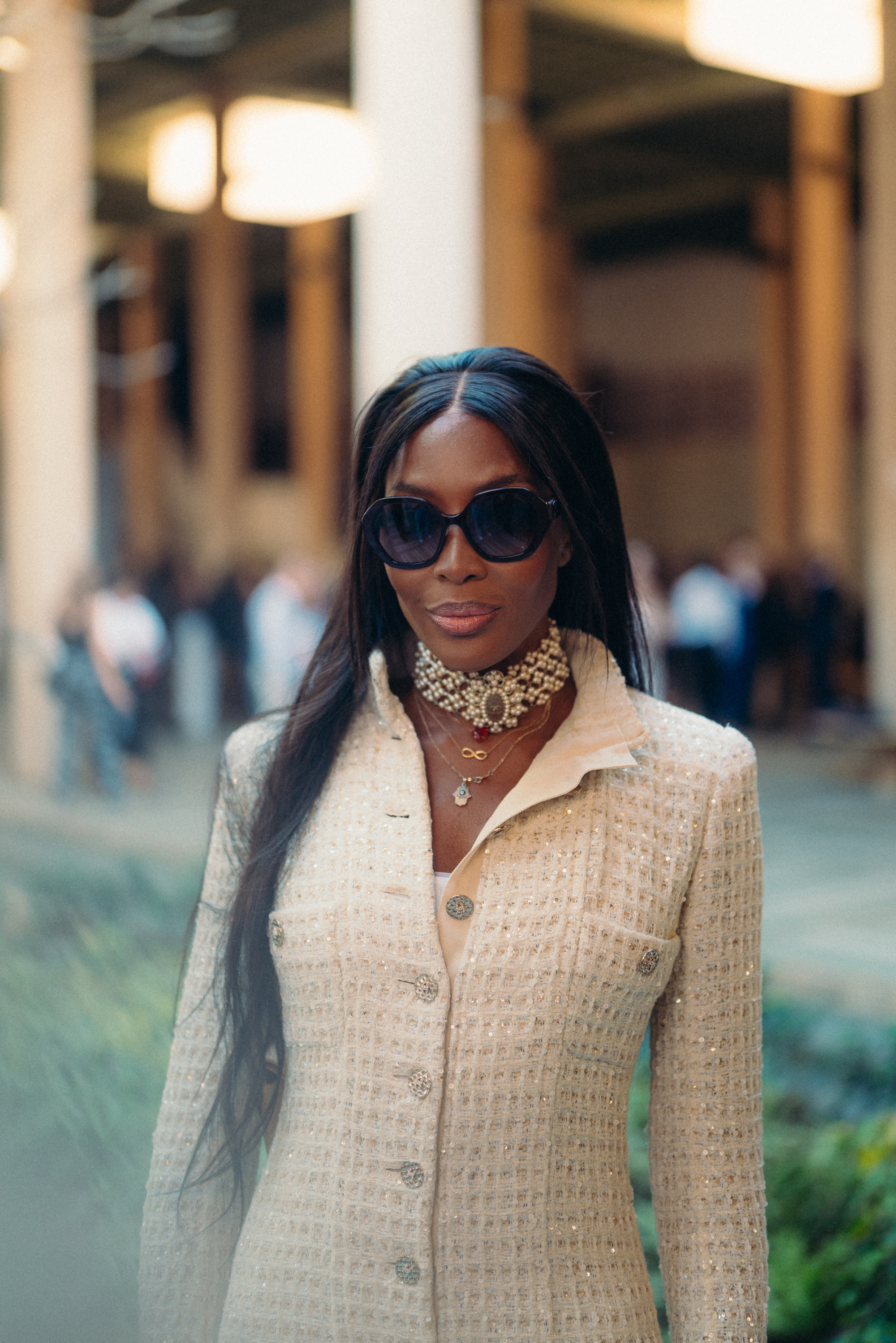 Naomi Campbell in Dakar, Senegal, at Chanel’s Métiers d’Art show. Photo: courtesy of Chanel