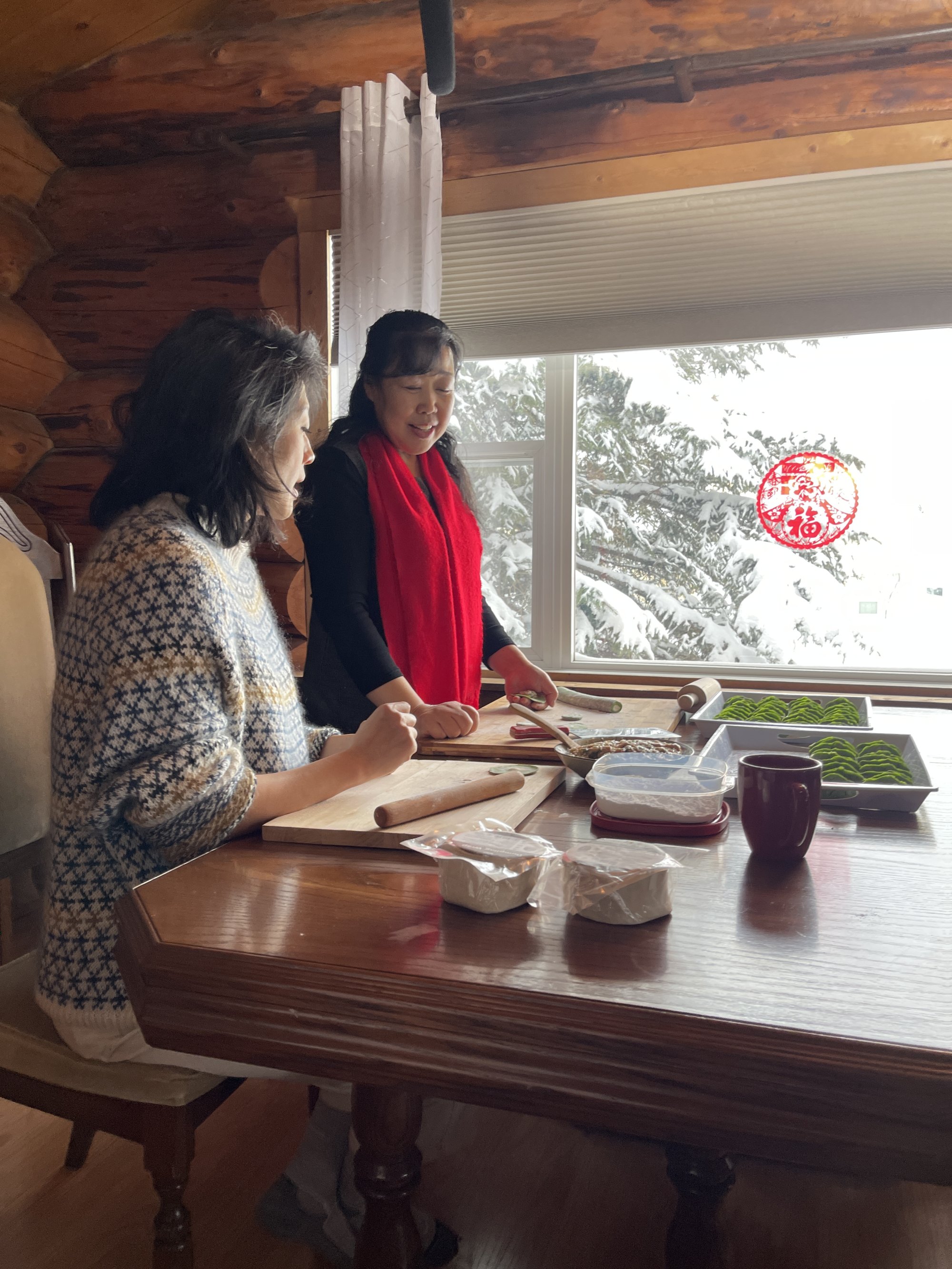 Jackie Kai Ellis making dumplings in an episode of House Special. Photo: Telus originals