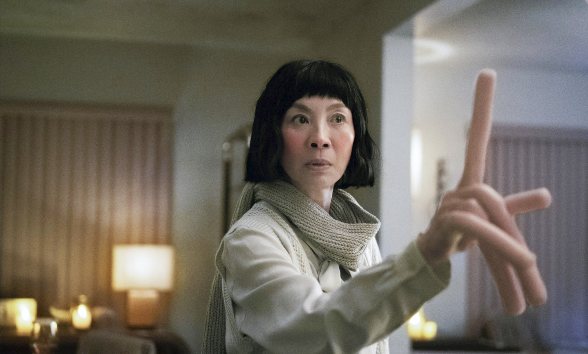 Yeoh in a still from Everything Everywhere All at Once. Photo: A24