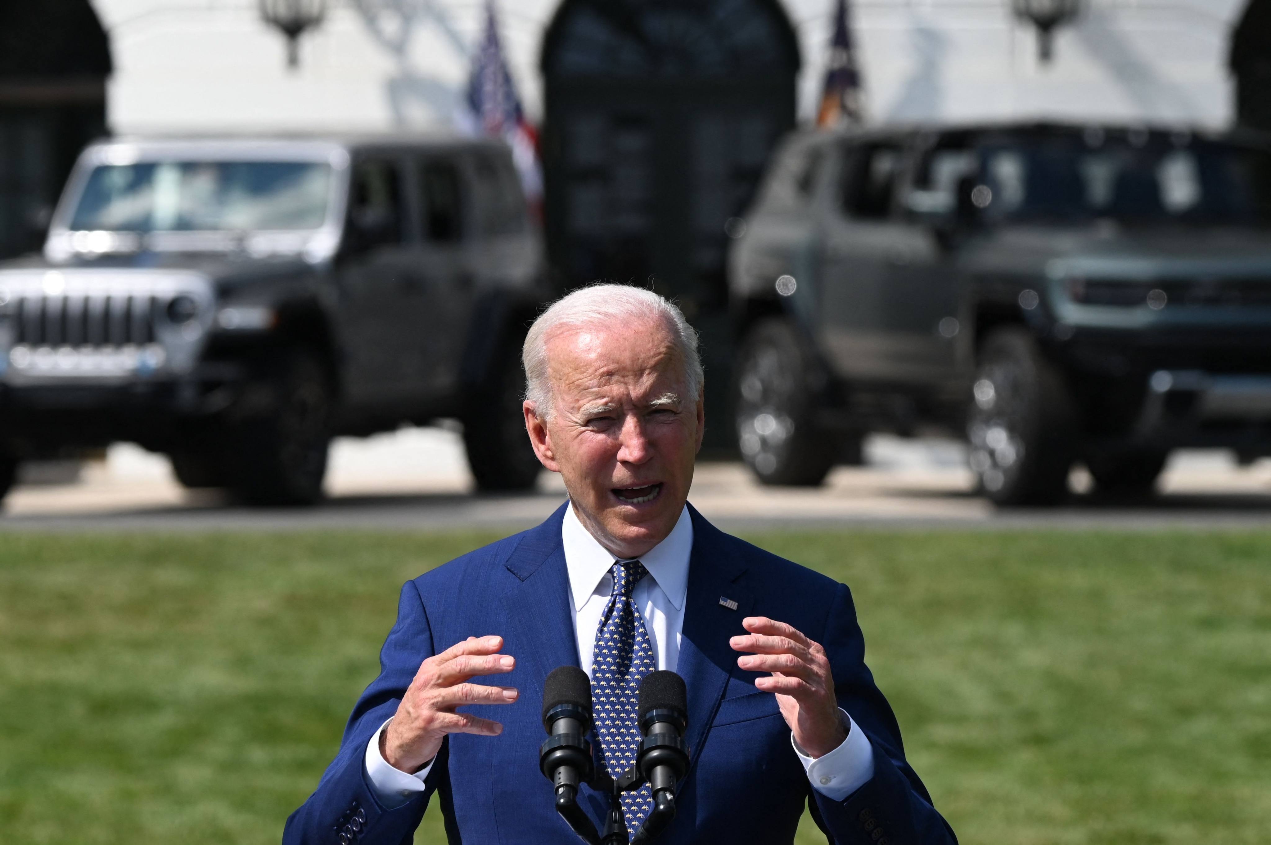 President Joe Biden and his administration believe the European Union is free to come up with its own subsidy arrangement for electric vehicles. Photo: AFP