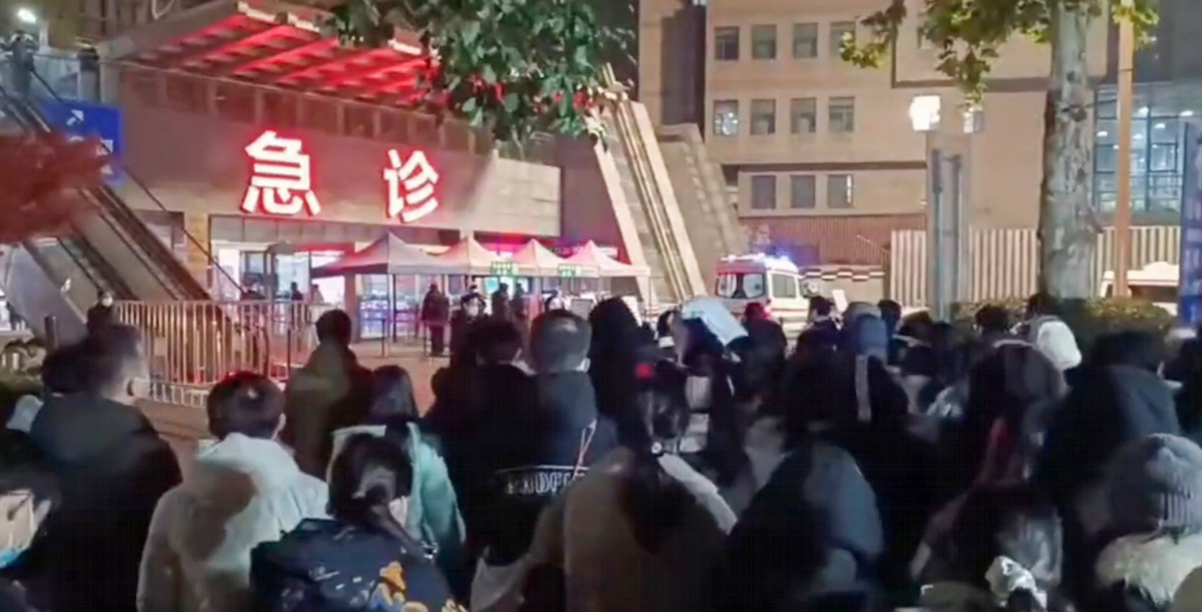 Protests have erupted in the past two weeks in medical schools and hospitals  across China, including Nanjing Medical University, pictured. Photo: Twitter