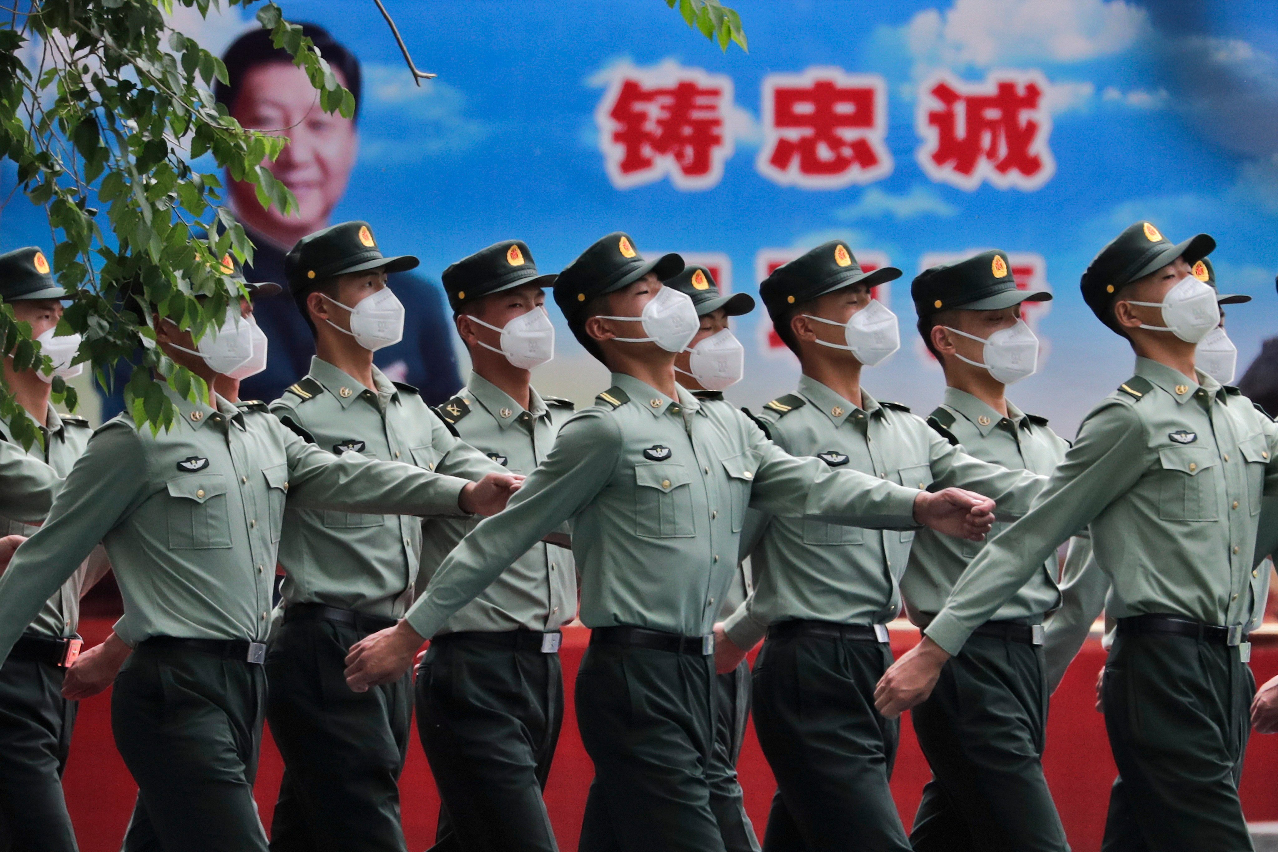China has not said if any serving troops have been infected in the latest Covid-19 wave, but a PLA Daily commentary said the military needs to put its own pandemic control measures in place before training is affected. Photo: AP