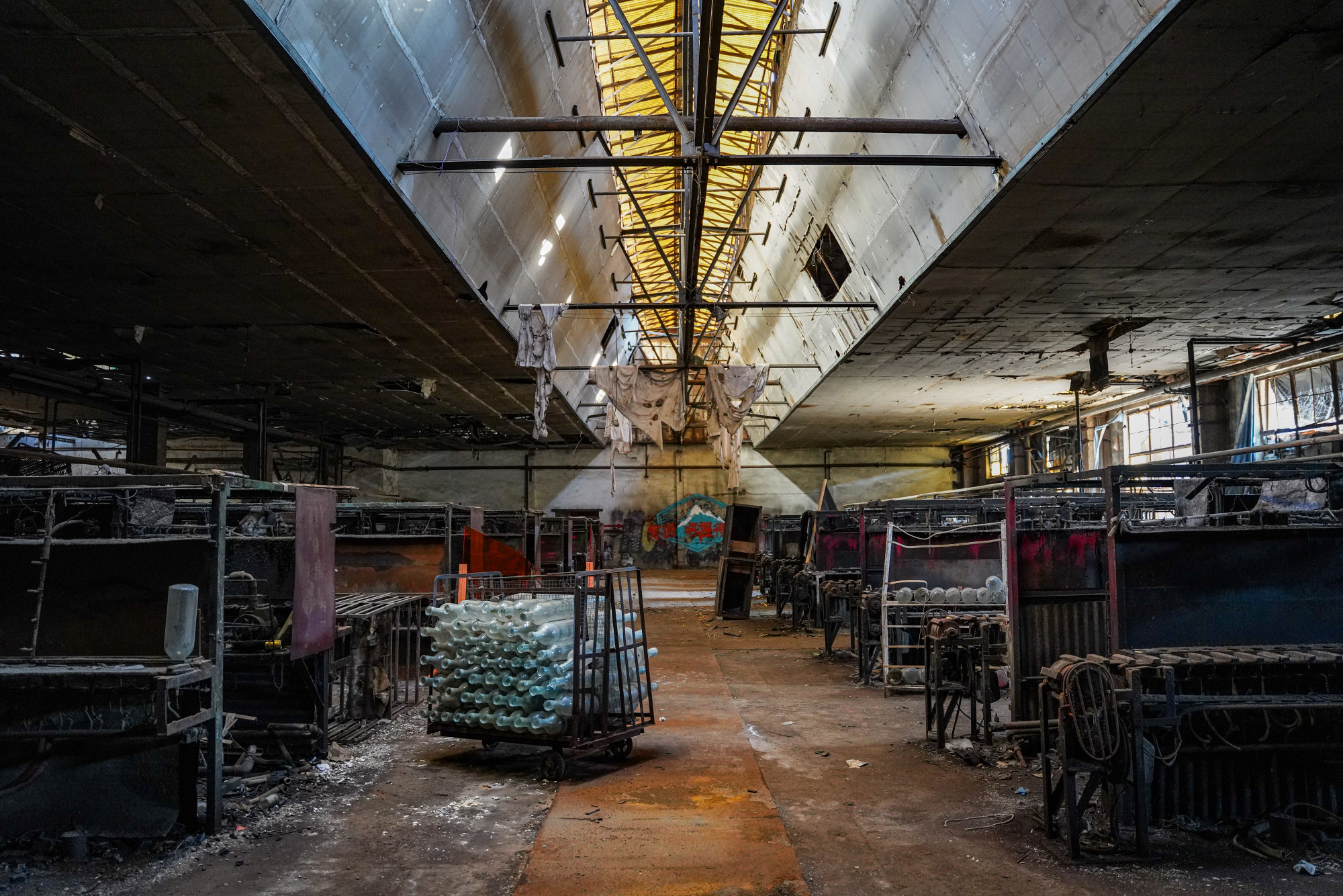 This abandoned glass factory was shut down in 2012. Photo: Greg Abandoned