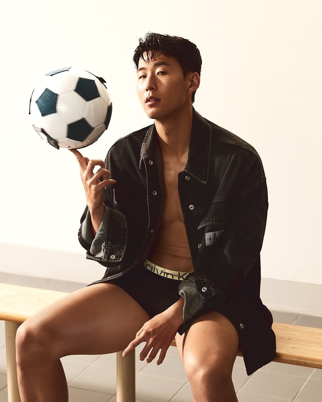 Footballer Son Heung-min is an ambassador for various fashion brands including Calvin Klein. Photo: Calvin Klein
