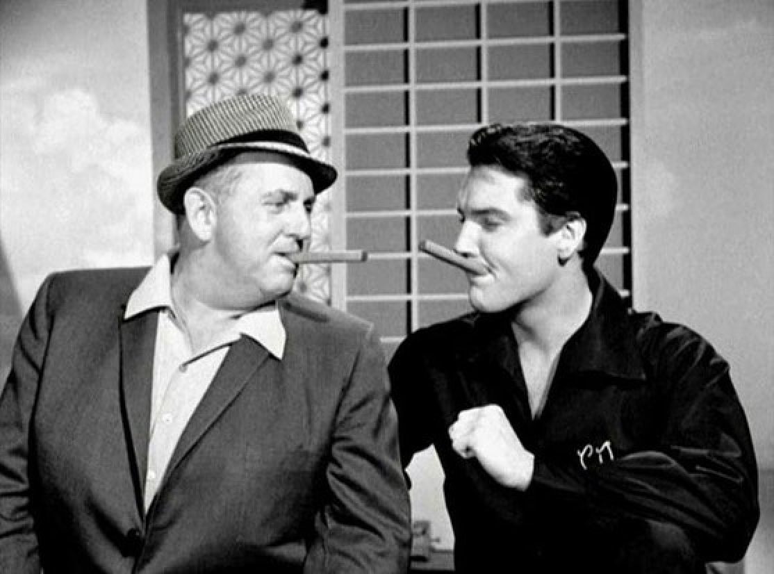 Colonel Tom Parker and Elvis Presley. Photo: @flippy.elviss/Instagram