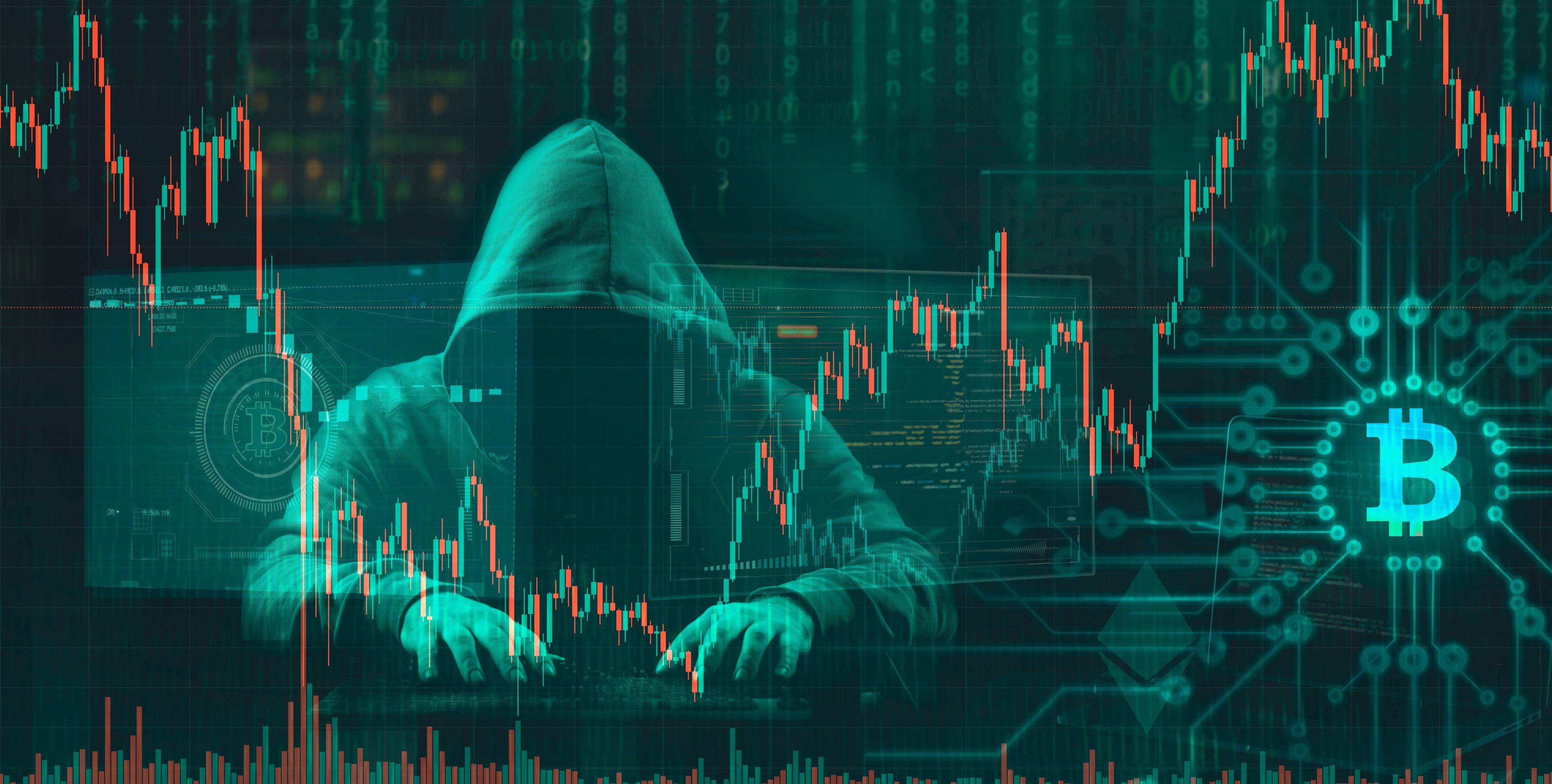 hooded hacker stealing or scamming crypto currency Shutterstock ID: 2175912727 Photo: Shutterstock