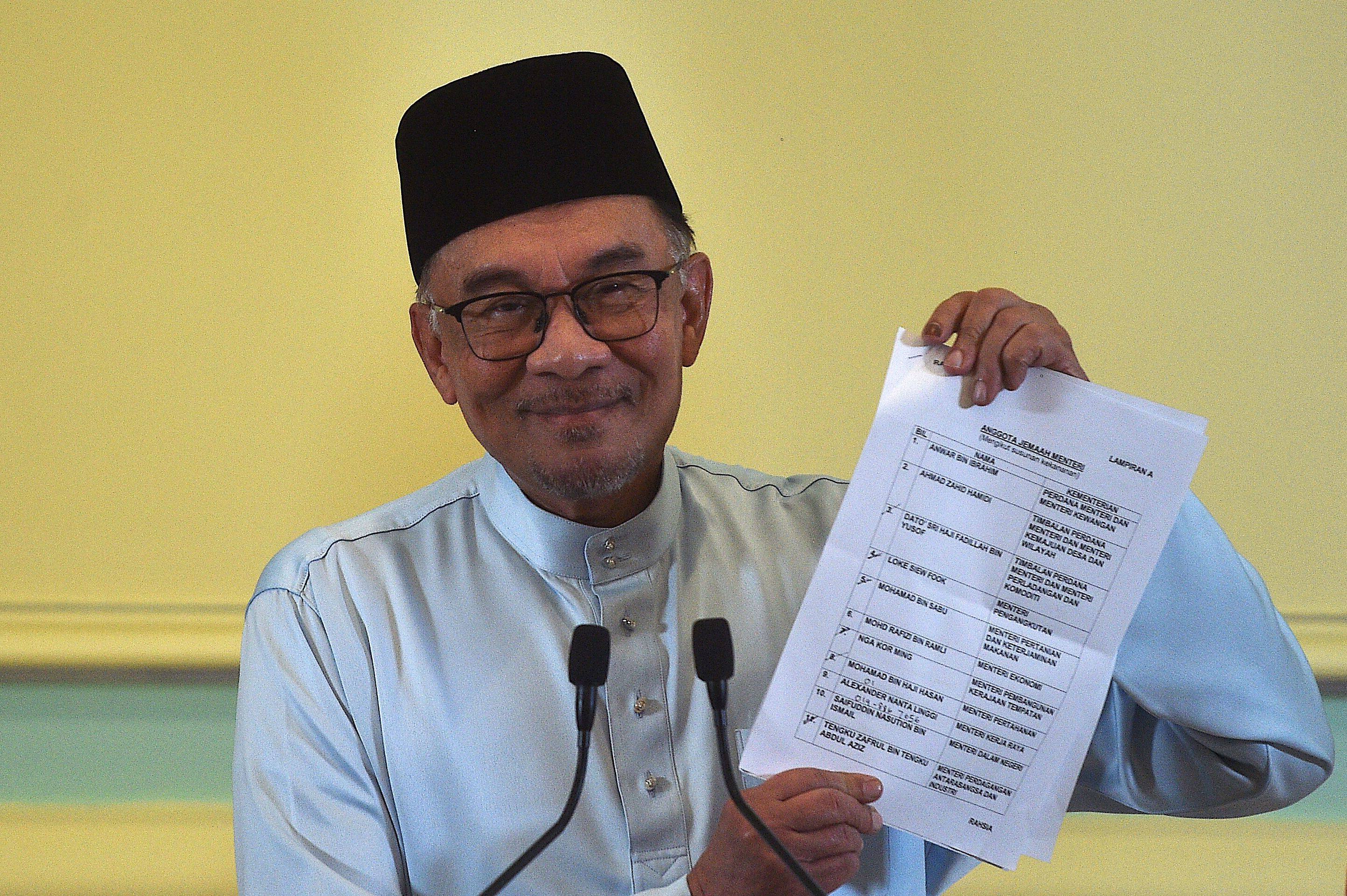 Malaysia’s Prime Minister Anwar Ibrahim. Photo: AFP/File