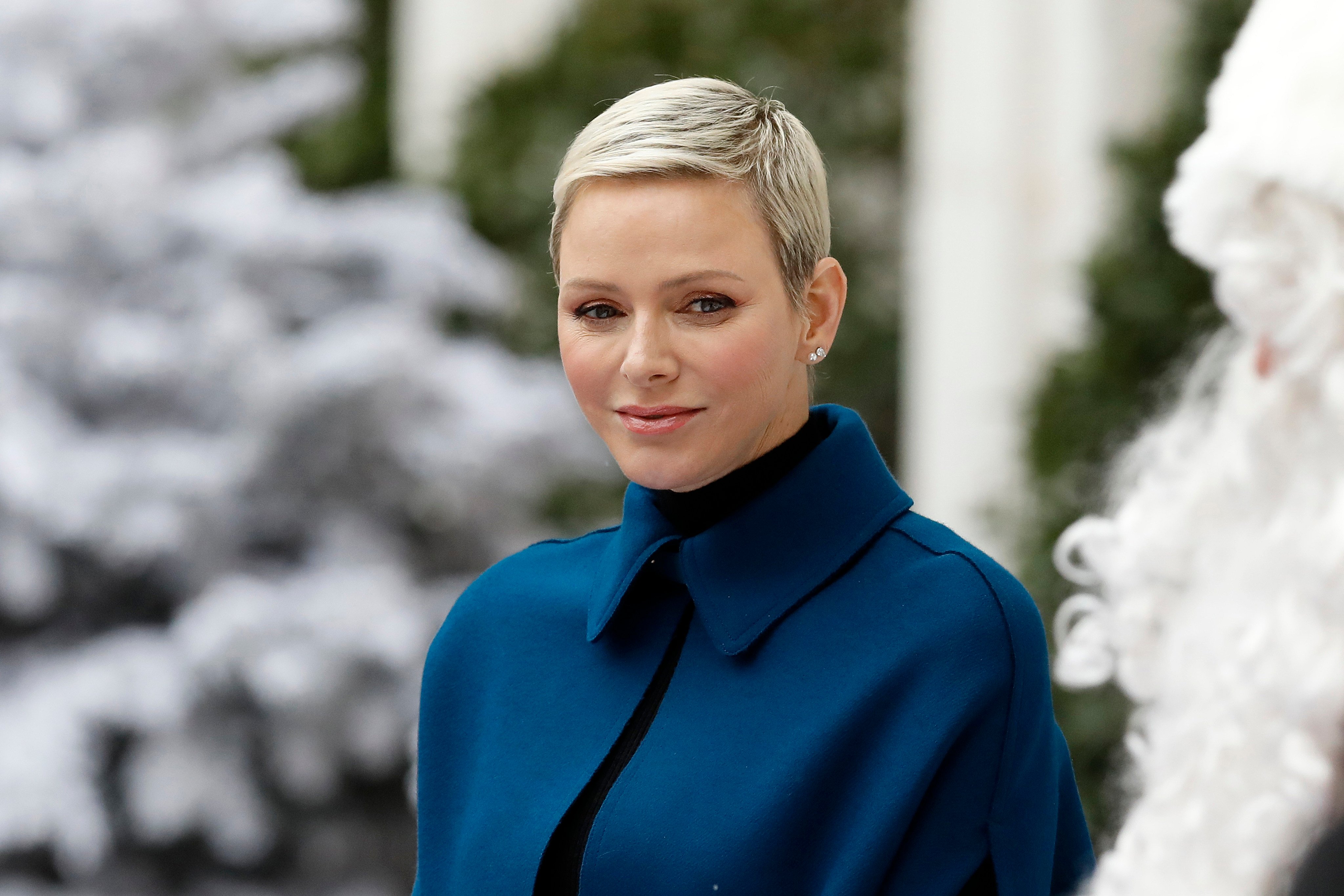After a tough two years, Princess Charlene of Monaco was spotted looking serene at the traditional Christmas tree ceremony at the Monaco Palace, on December 14. Photo: AP