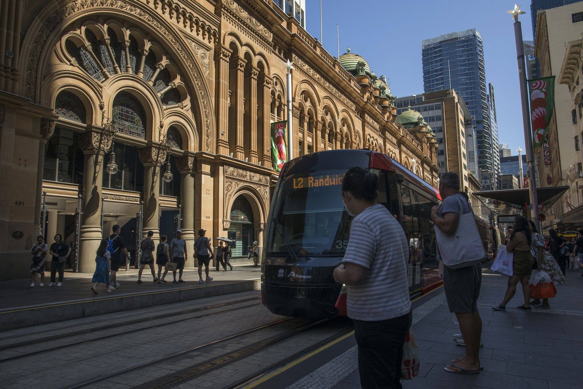 People wait for a train in Sydney. Australia’s spy chief Mike Burgess recently told the public that, for the time being at least, they could stop worrying about the threat of a terrorist attack. Photo: Bloomberg