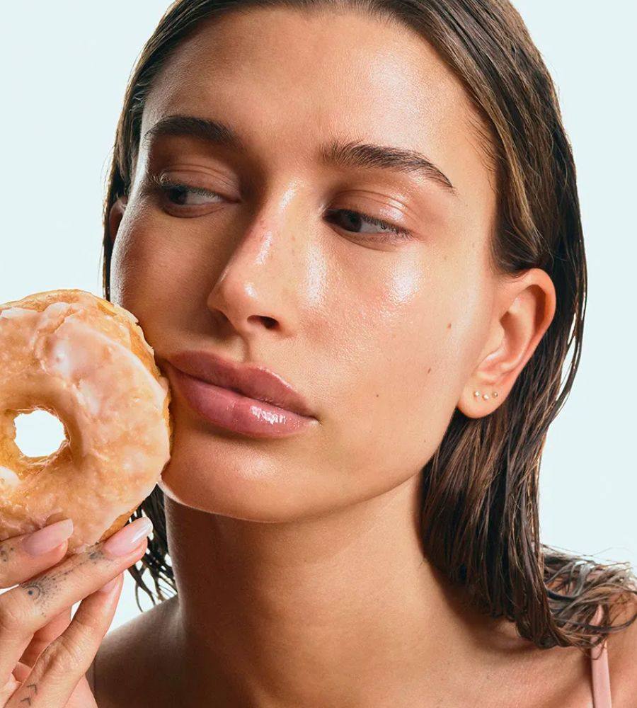 Hailey Bieber made the “glazed donut look” one of the top beauty trends of 2022.