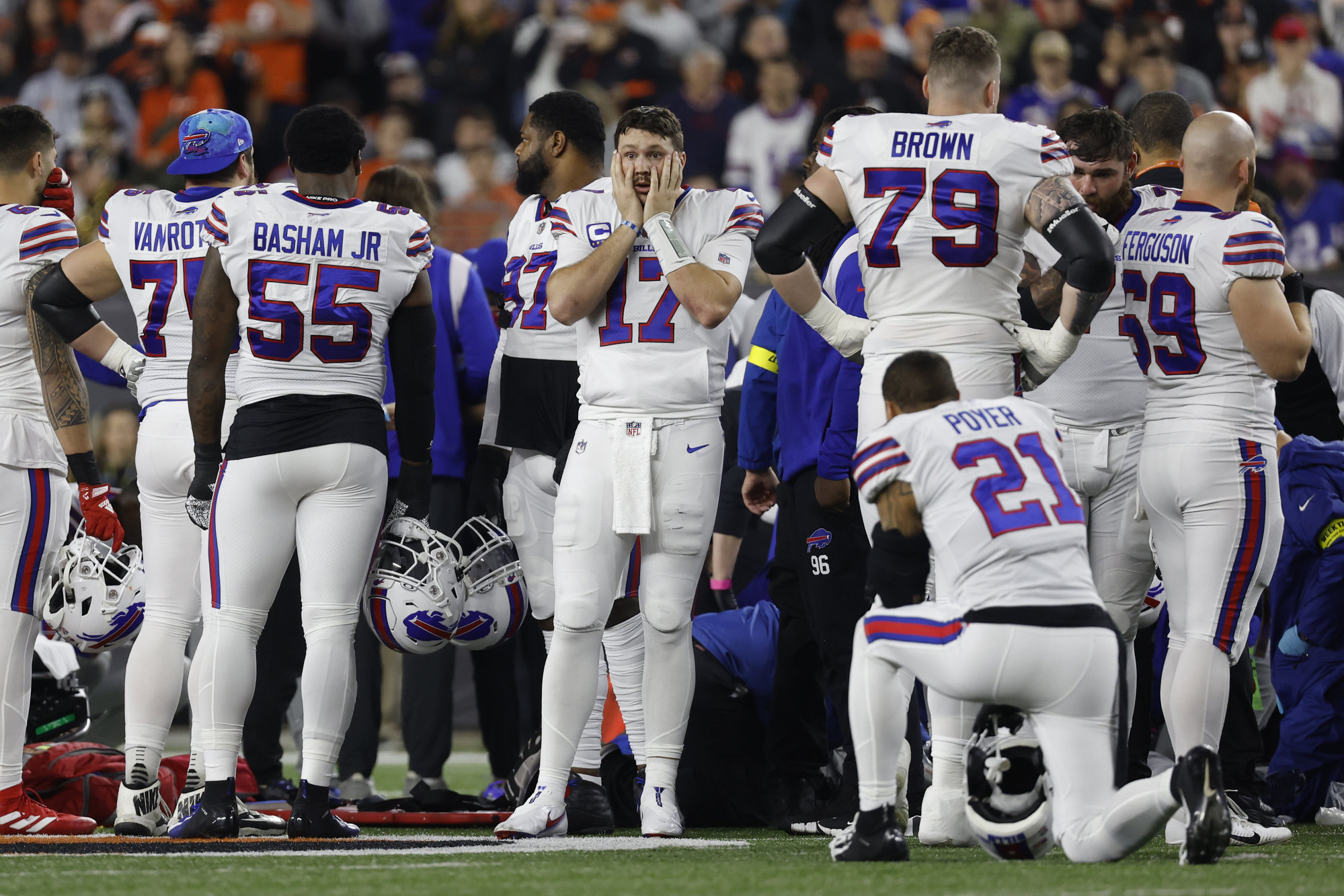 Buffalo Bills' Damar Hamlin under sedation in critical condition after  collapsing 