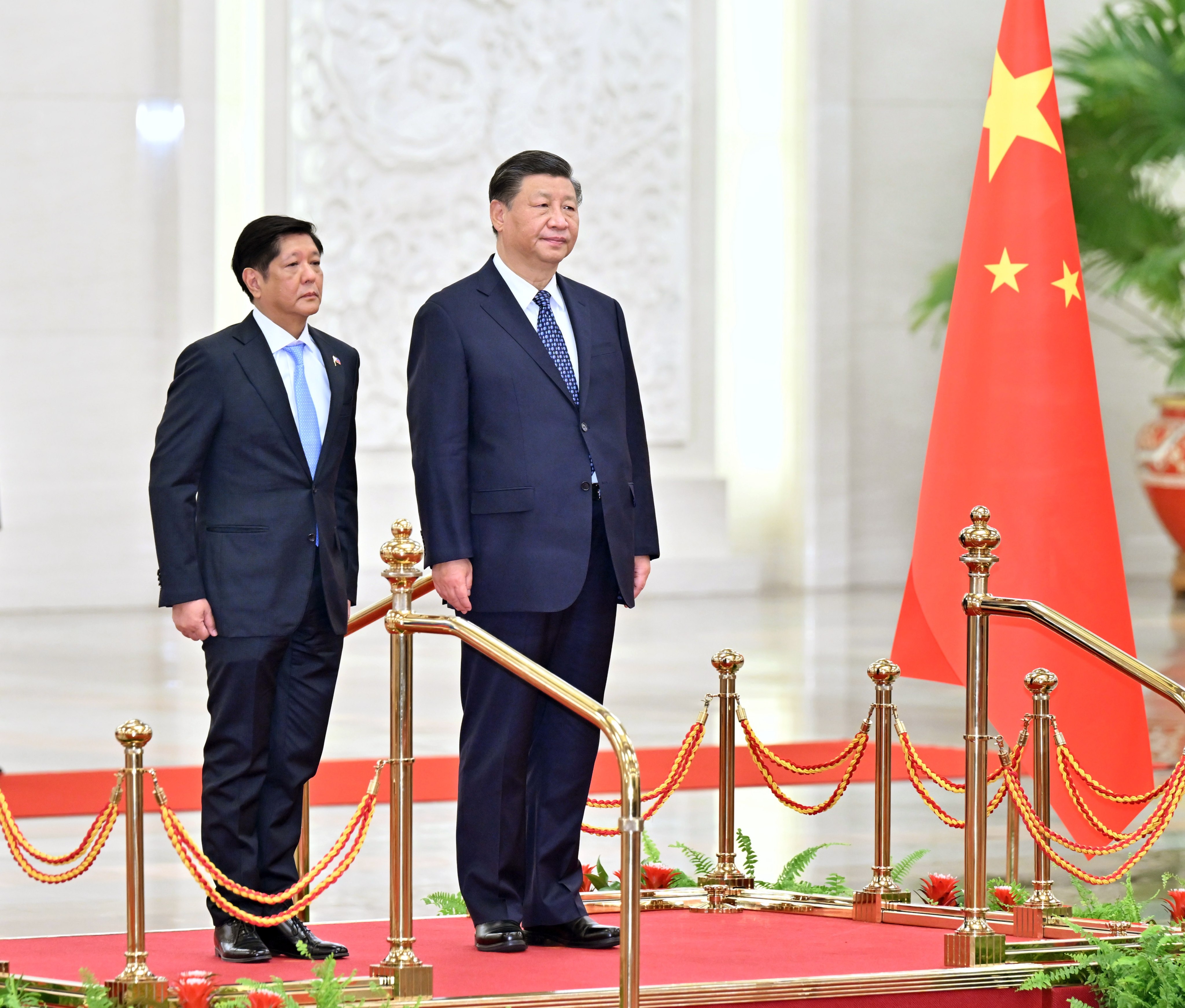 During a three-day visit to Beijing this week, Philippine president Ferdinand Marcos Jnr (left) signed 14 deals with President Xi Jinping spanning infrastructure investment to durian imports. Photo: EPA-EFE
