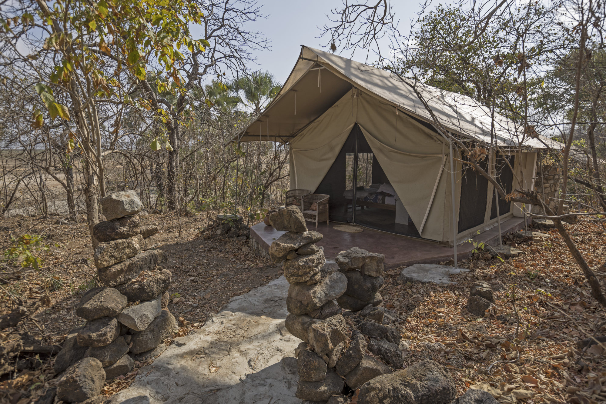 Visitors can stay overnight at Chimwala Bush Camp, and two more camps will be built in 2023. Photo: Daniel Allen
