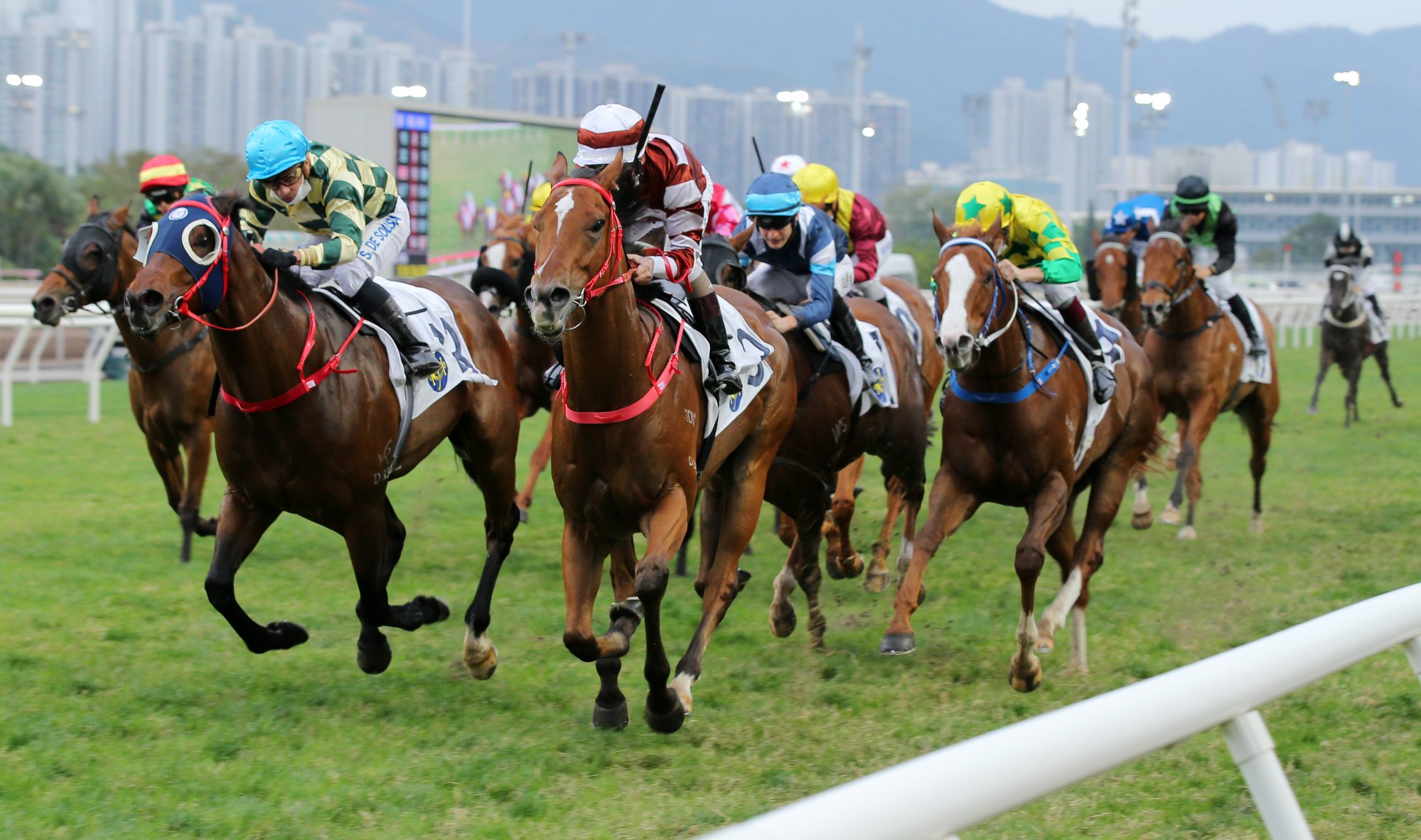 Sight Success wins the Group Three Bauhinia Sprint Trophy at Sha Tin on Sunday.