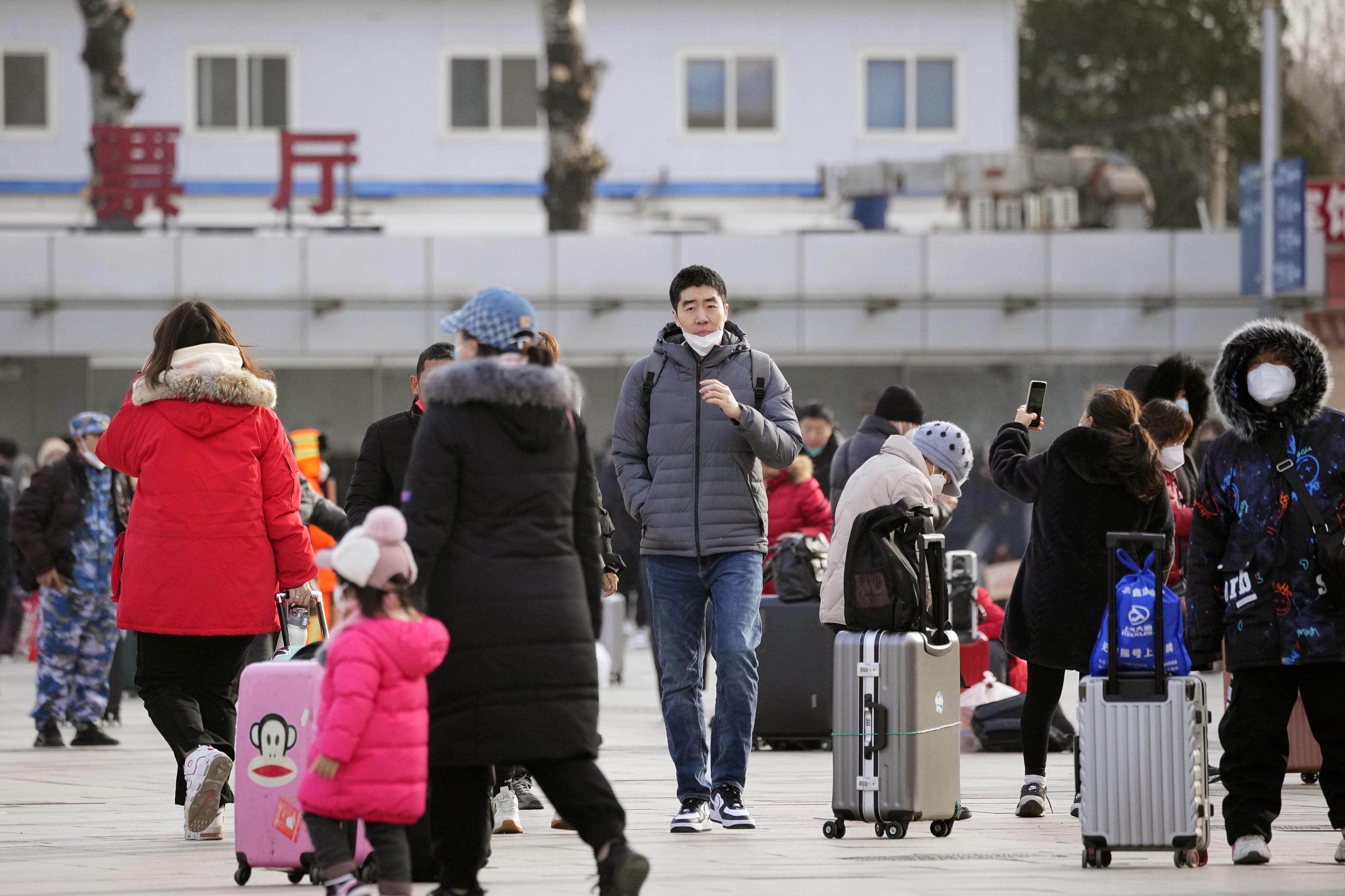 British analytics firm Airfinity predicted China’s Covid-19 infections would peak around January 13, when millions are expected to travel for Lunar New Year. Photo: Kyodo
