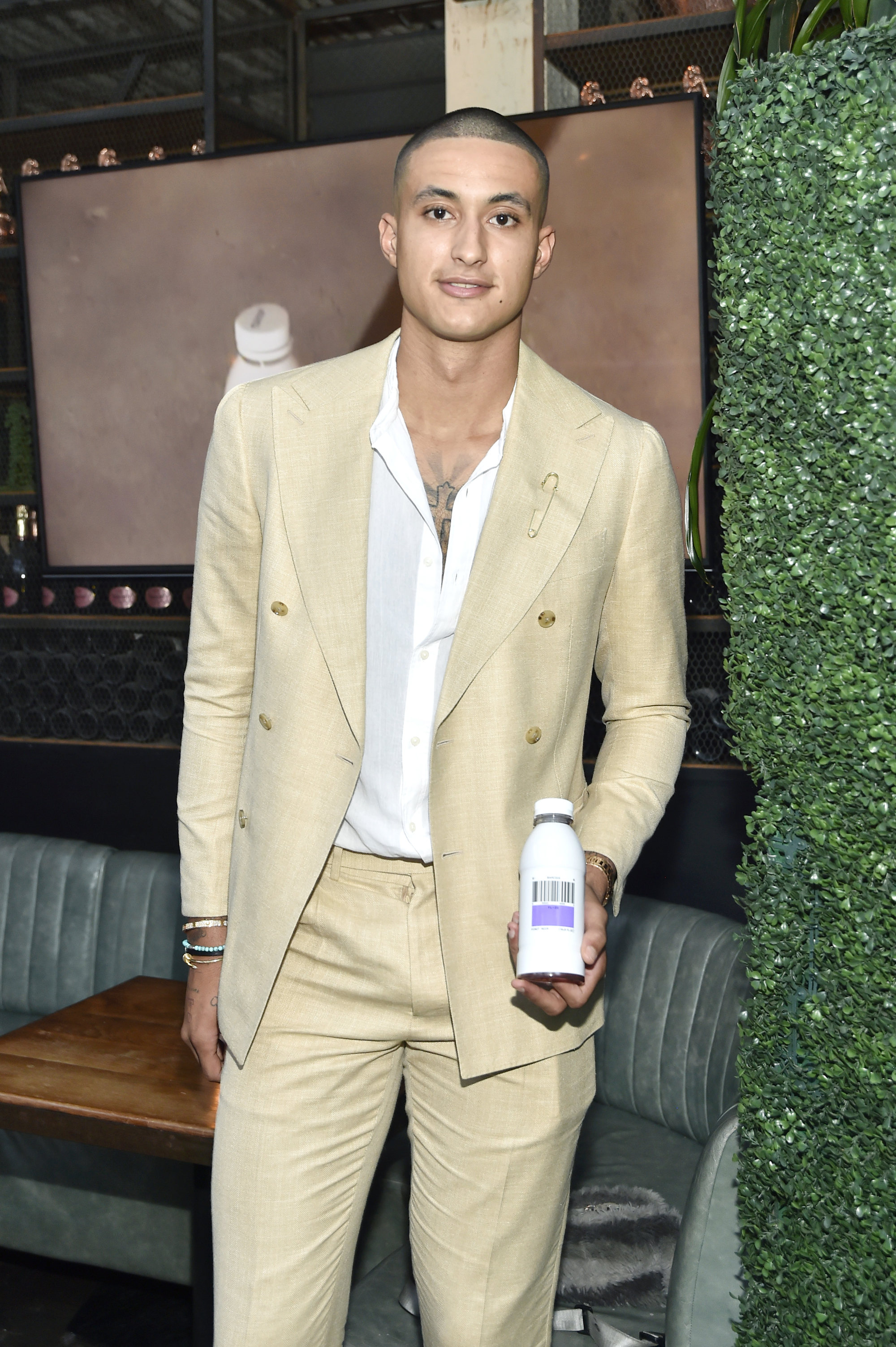 Kyle Kuzma attends the Barcode Pinot Noir Launch Party hosted by Kyle Kuzma at Catch LA in August 2021, in West Hollywood, California. Photo: Getty Images