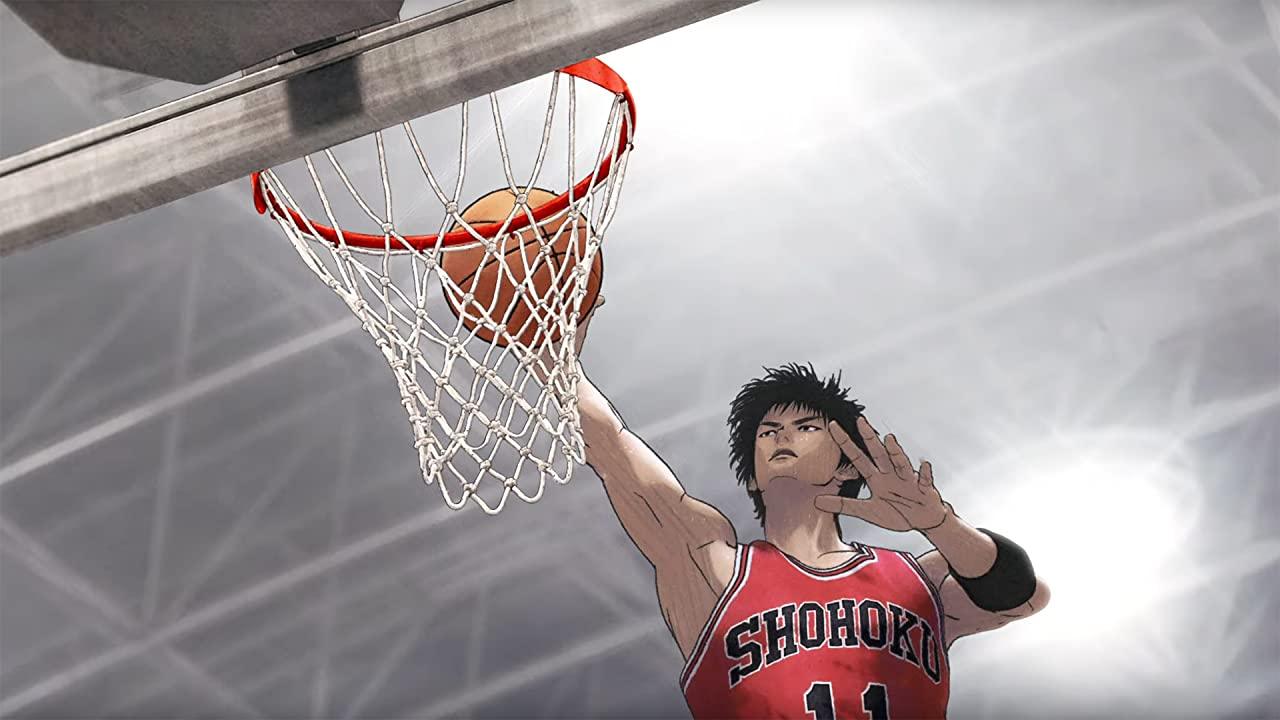 A still from The First Slam Dunk (category: IIA), directed by Takehiko Inoue and starring the voices of Shugo Nakamura and Subaru Kimura.