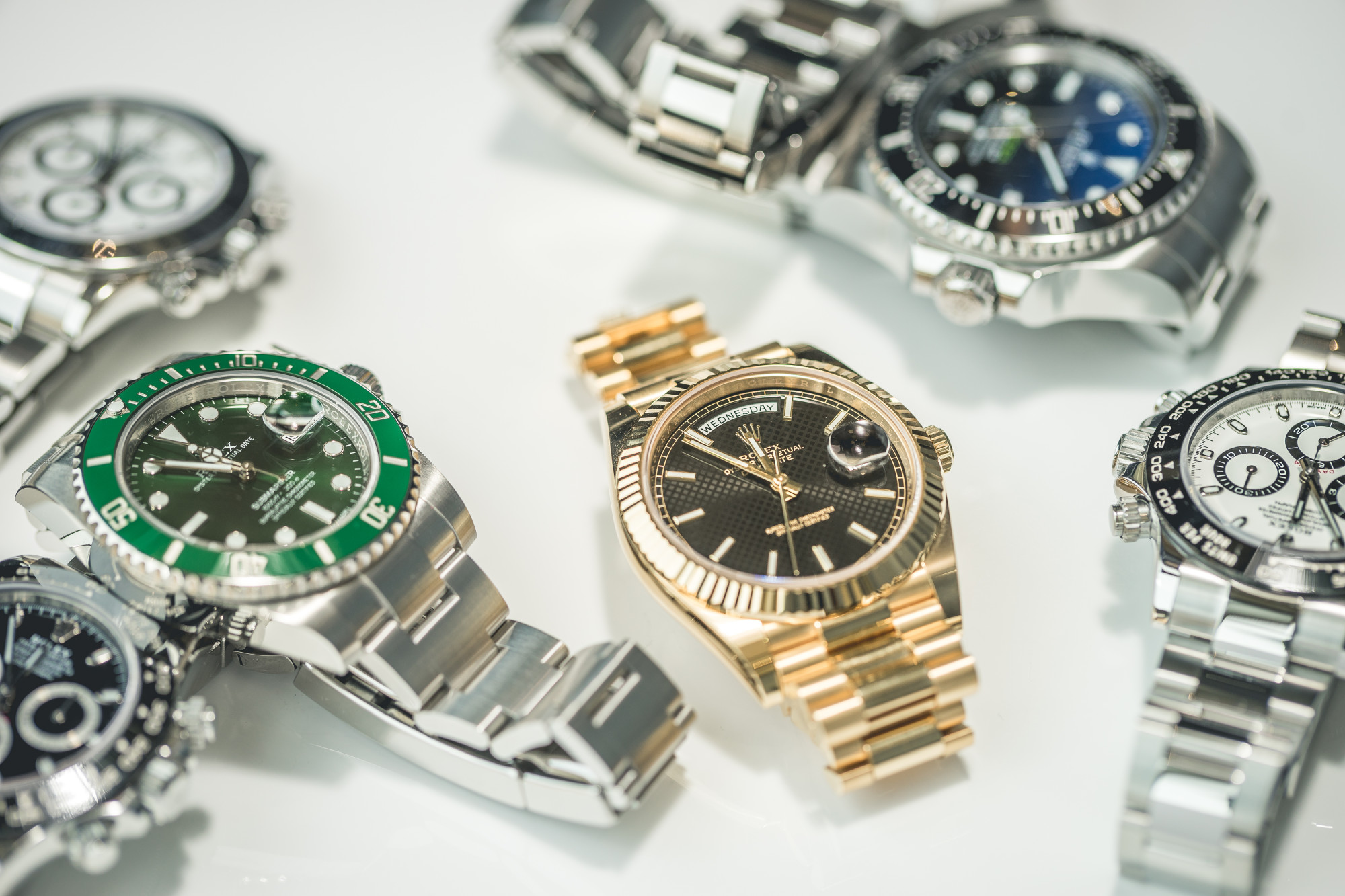 A collection of luxury Rolex watches. Photo: Shutterstock