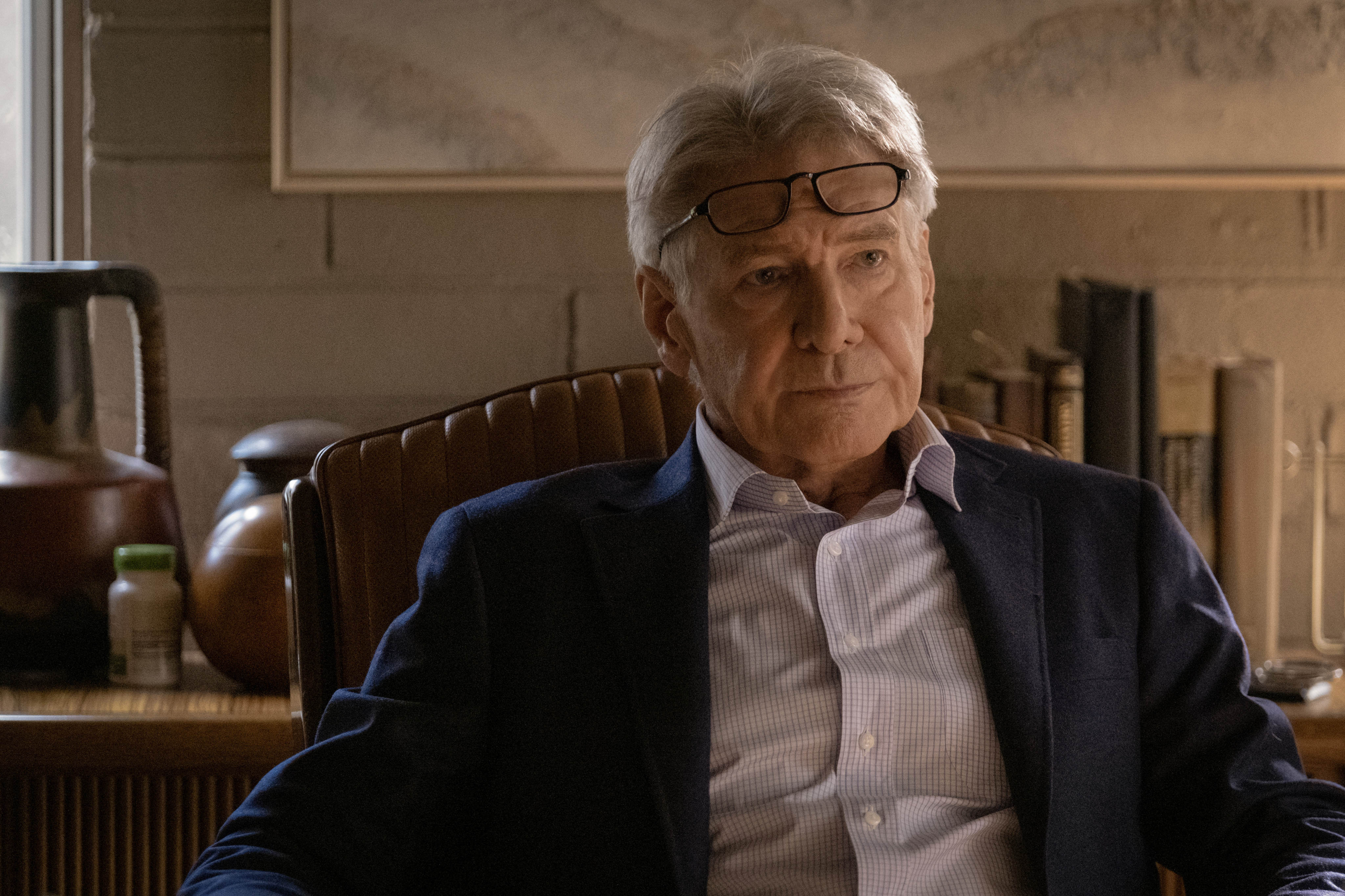 Harrison Ford plays Dr Phil Rhodes in the upcoming Apple TV+ dramedy Shrinking, and has been praised by cast members and the show’s creators for his hilarious performance. Photo: Apple TV+