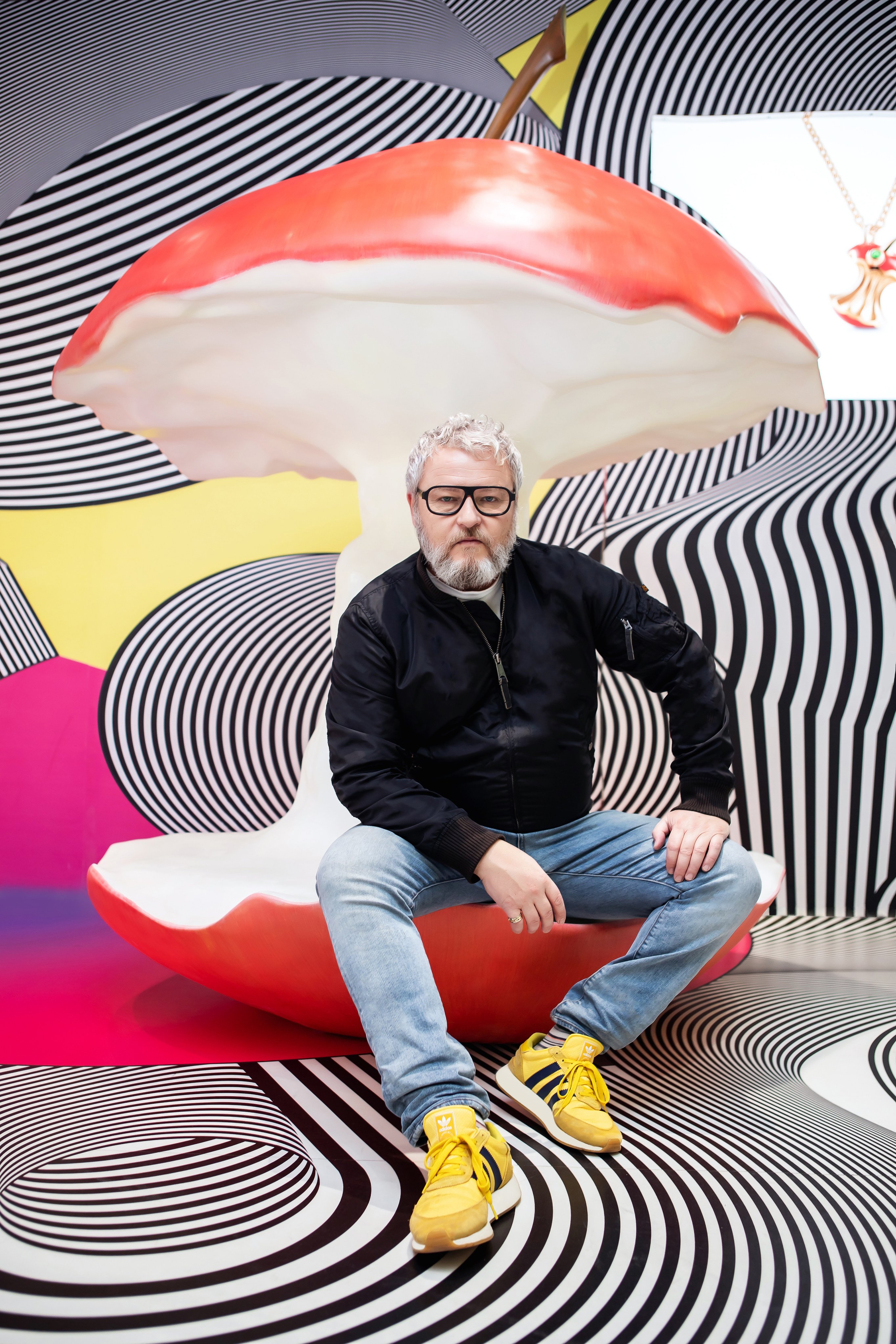 German sculptor and artist Tobias Rehberger likes to explore what art is and how it differs from design. Photo: Galleria Continua