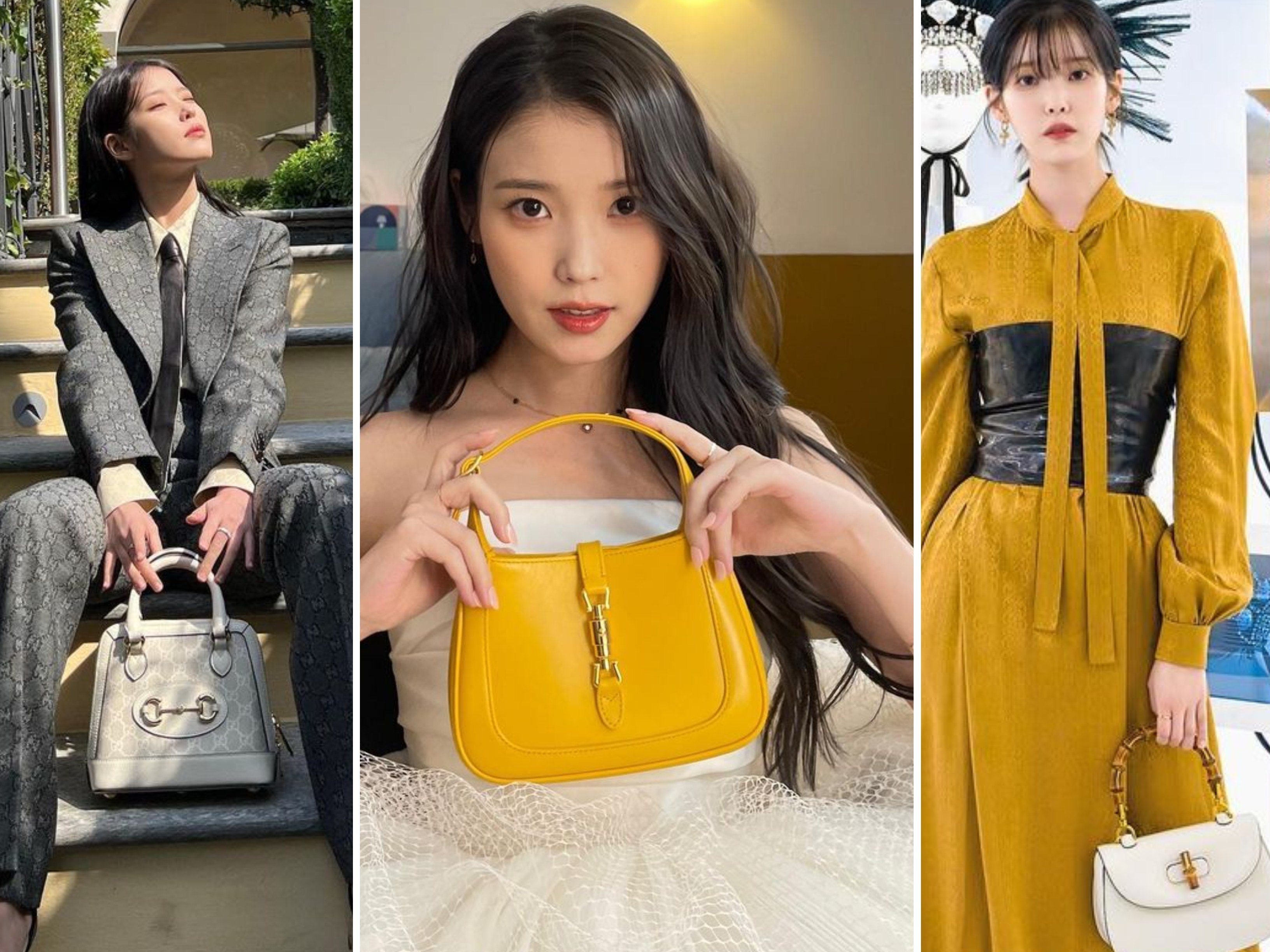 K-pop idol IU's choice of arm candy? Gucci classics: 4 of her most coveted  bags, from the equestrian-inspired Horsebit 1955 and Bamboo 1947 to the  Sylvie 1969 and Jackie 1961, named for