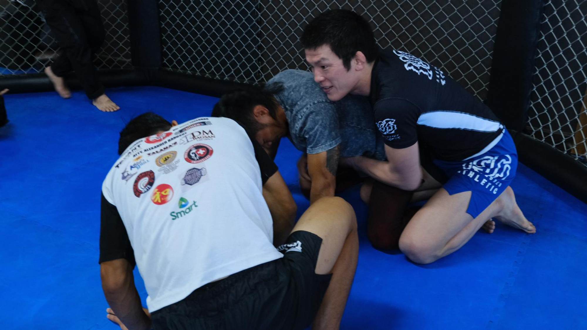 Shinya Aoki teaches a grappling seminar at Team Lakay. Photo: ONE Championship.