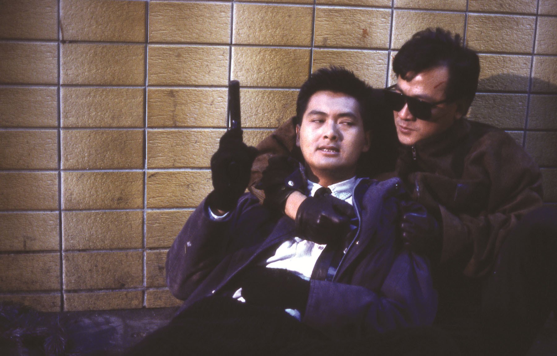 Chow Yun-fat (left) and Danny Lee in a still from City on Fire, Ringo Lam’s influential 1987 crime film about the bond between a policeman and a triad gang member. Photo: courtesy of Hong Kong Film Archive