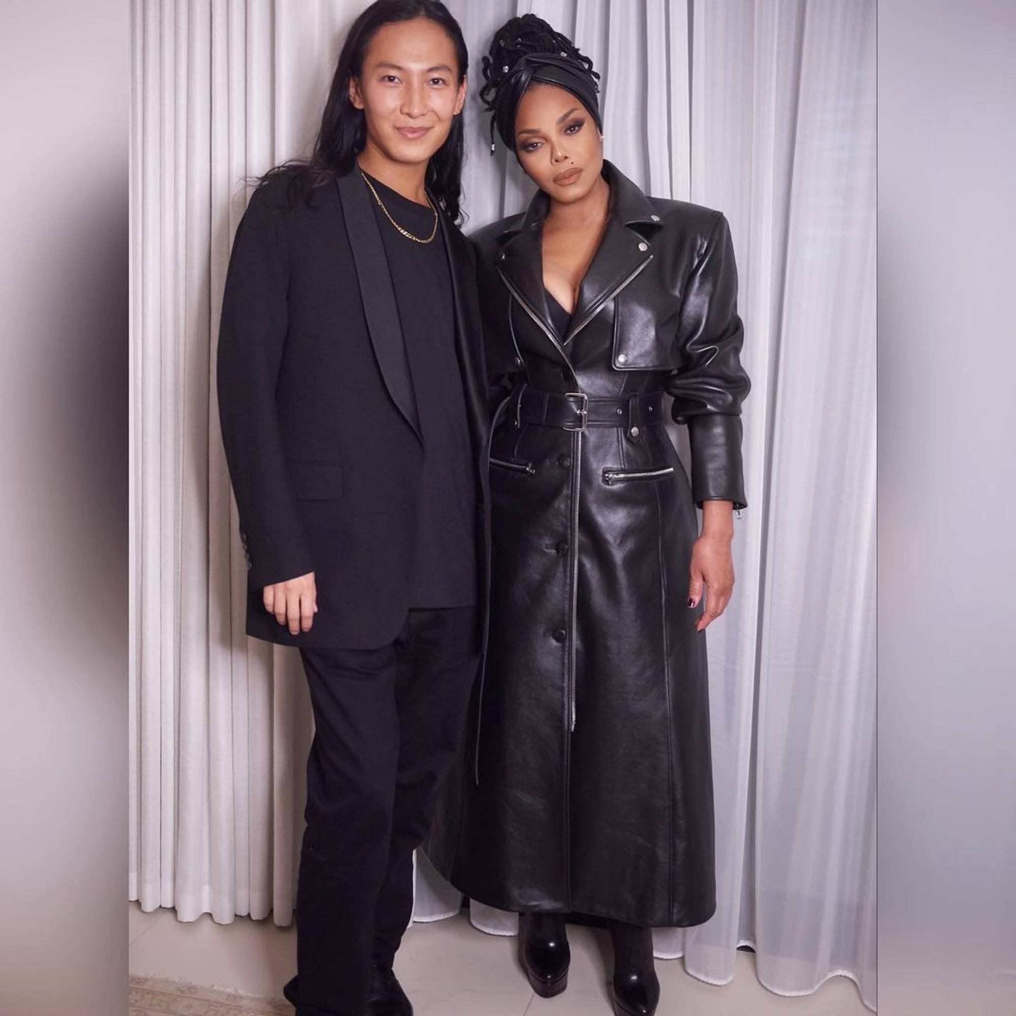 Janet Jackson Is A Goddess Drenched In This Alexander Wang Leather Trench