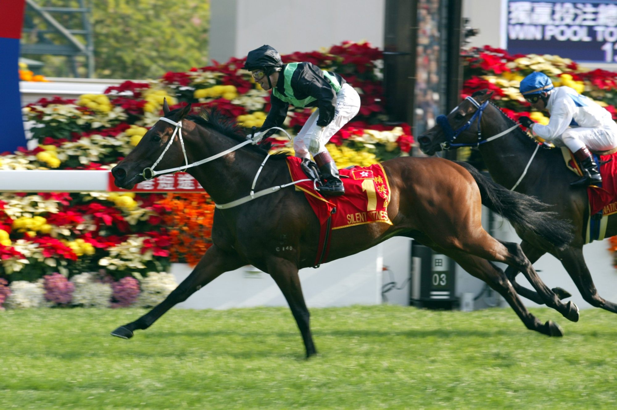 Silent Witness wins the Hong Kong Sprint.