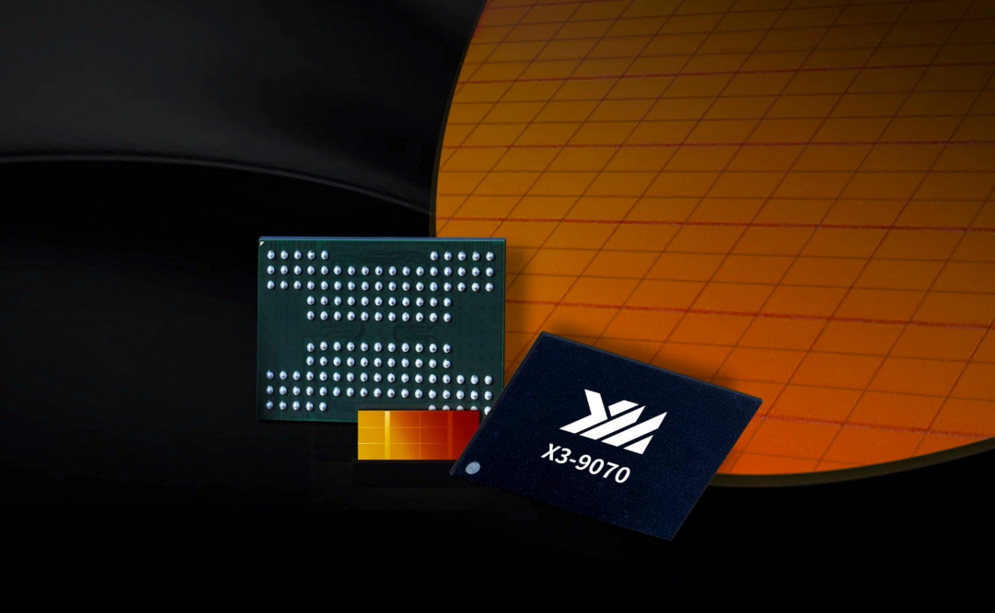 YMTC’s fourth-generation 3D flash memory chip. Photo: Handout