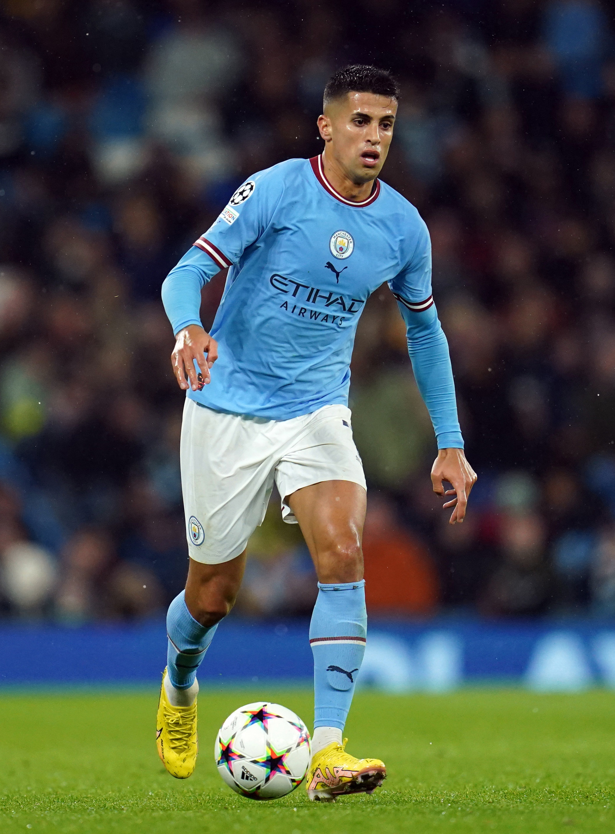 Manchester City’s Joao Cancelo in action during the Uefa Champions League against FC Copenhagen. Photo: dpa
