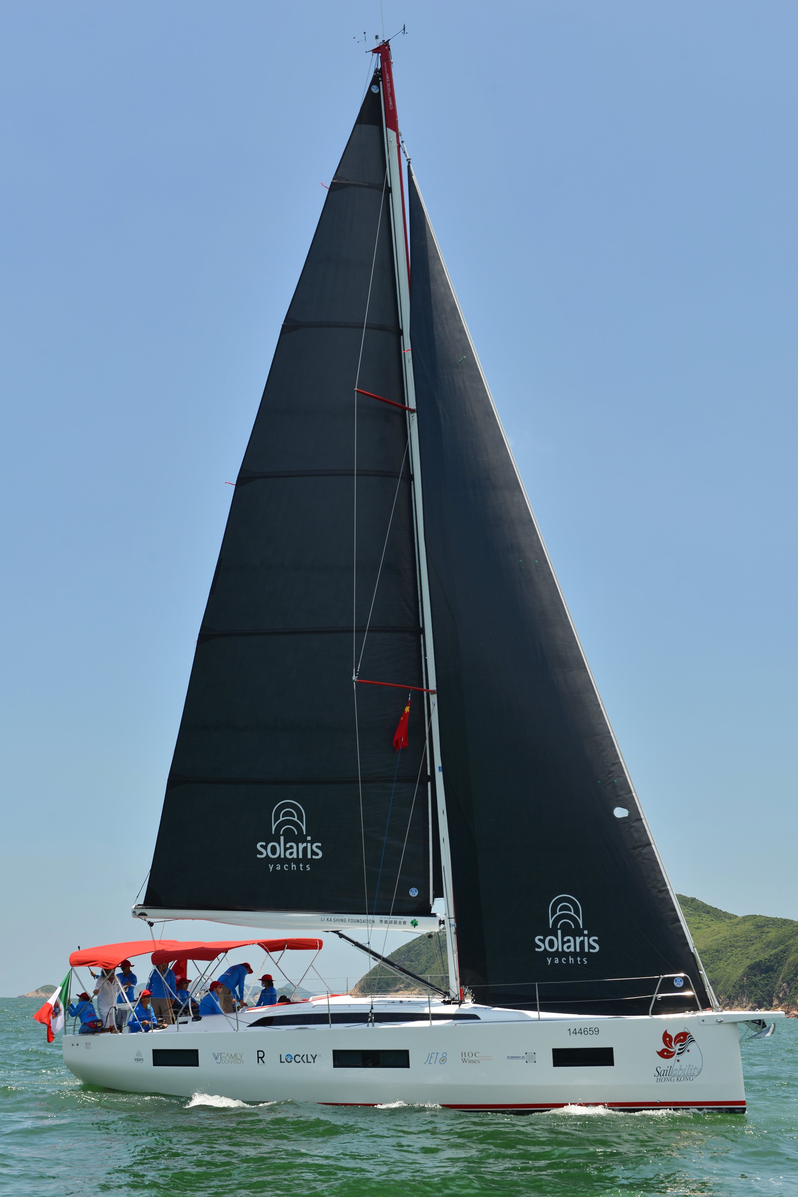 The new sailing yacht (Mo Han) of Sailability Hong Kong, which was donated by the Li Ka Shing Foundation,  will house the ground breaking crew taking on the Four Peaks Race. Photo: Handout