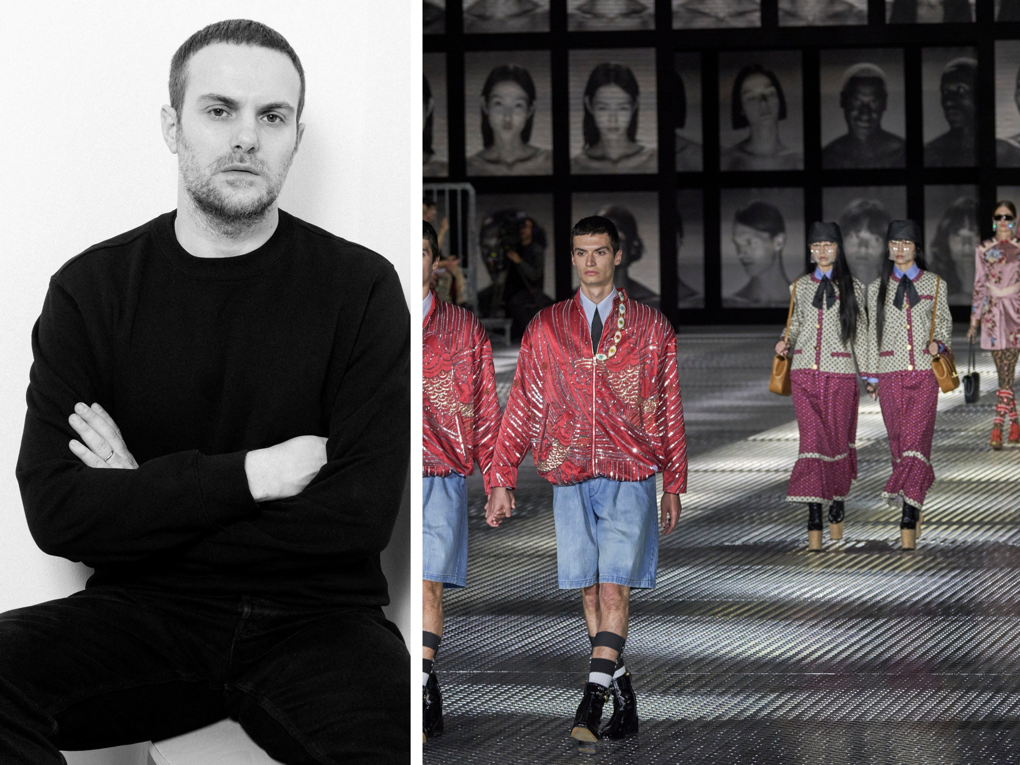 Gucci’s newly appointed creative director Sabato De Sarno used to work at Valentino. Photos: Reuters, Matteo Canestraro