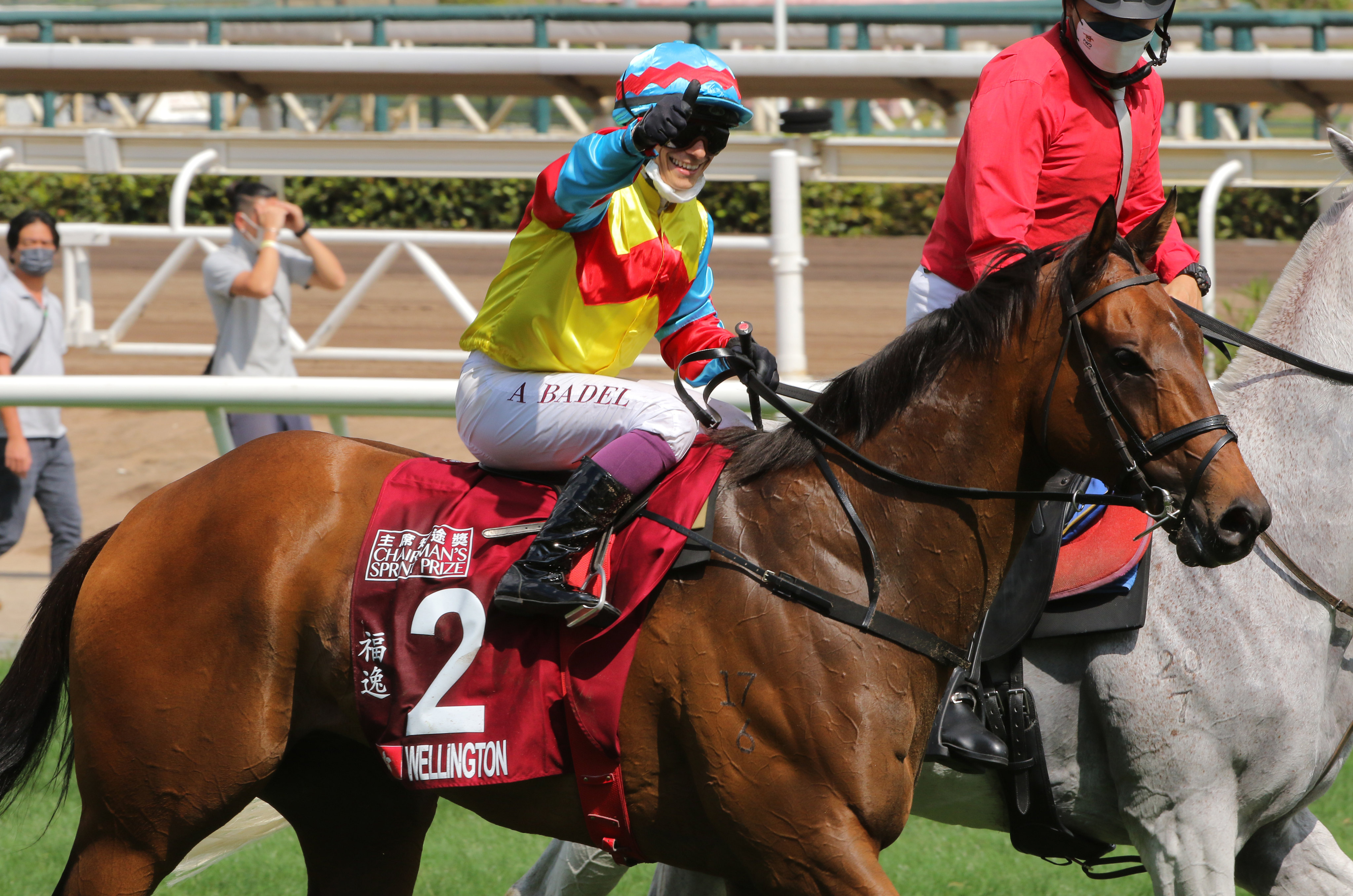 Alexis Badel savours Group One glory aboard Wellington. Photo: Kenneth Chan